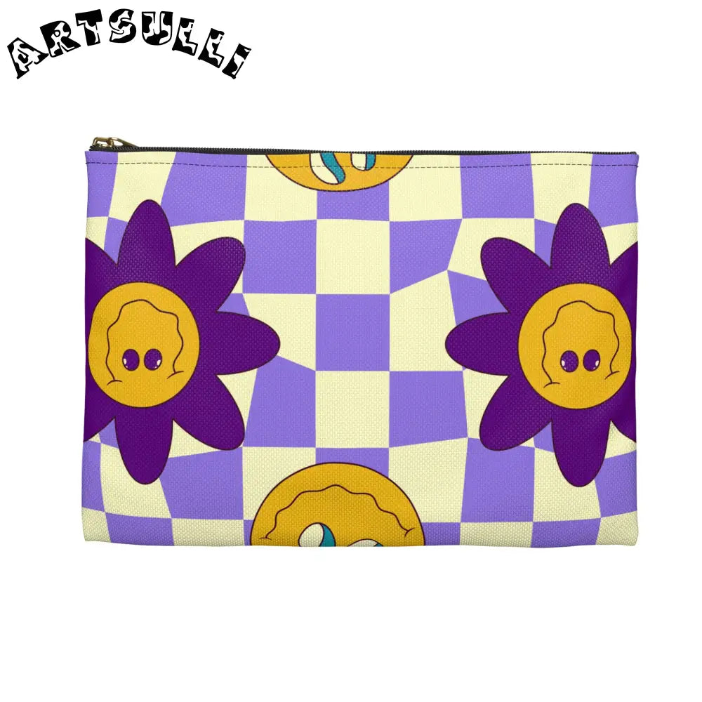 JAKKOUTTHEBXX Trippy Flower Power Motifs Accessory Pouch