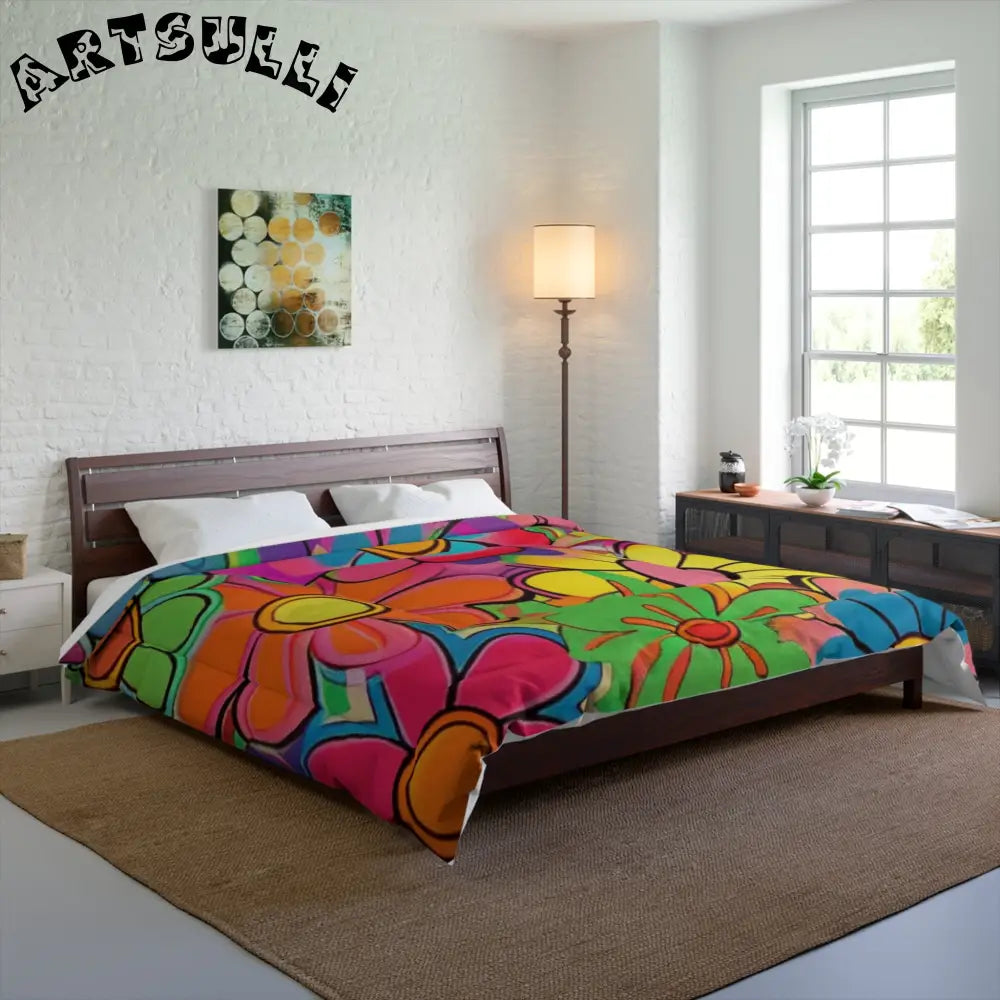 JAKKOUTTHEBXX Chromatic Daisy Dream Comforter JAKKOUTTHEBXX Artsulli