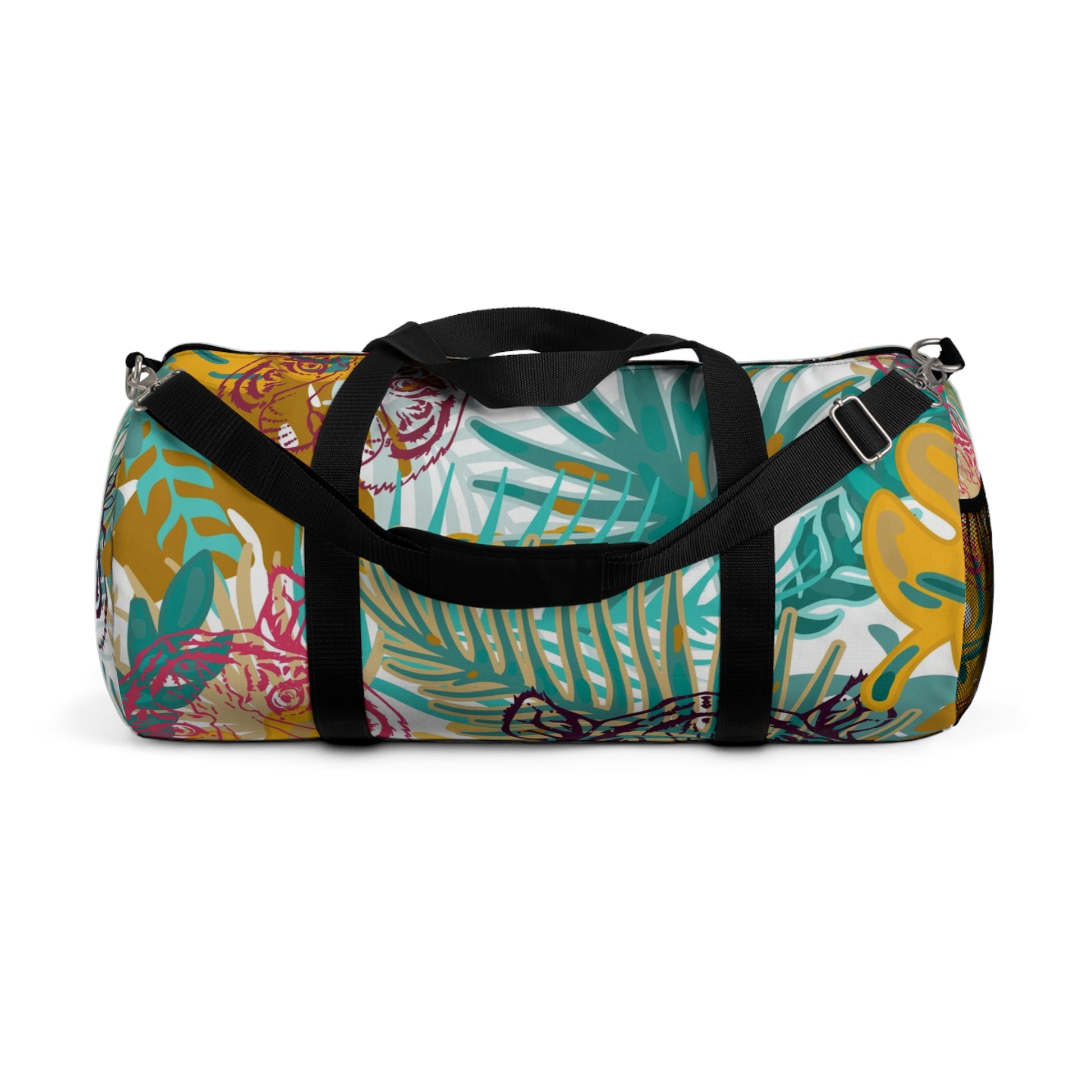 Tropical Jungle Tigers Brown and Green Duffel Bag, Artsulli - Art is Long, Life is Short, Bags, Size, Large, , , , , 14408097976903