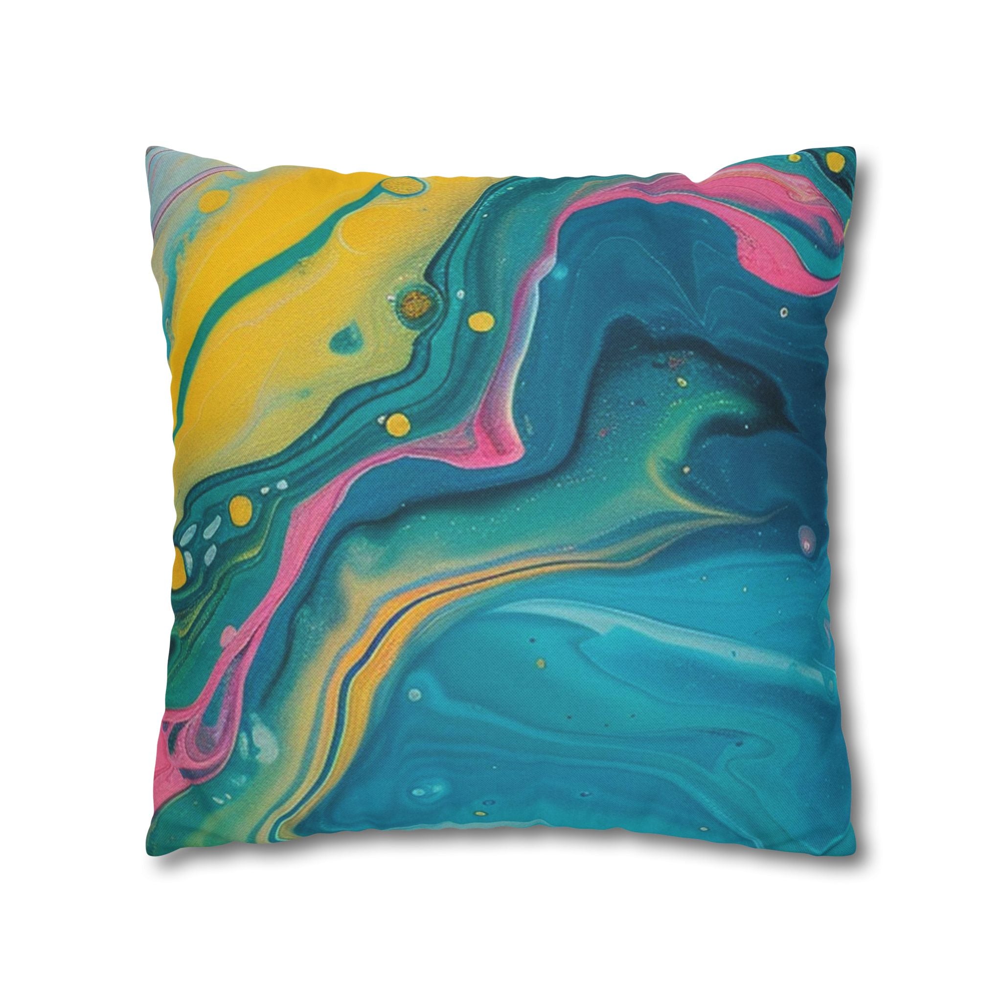 Spun Polyester Square Pillowcase, Artsulli - Art is Long, Life is Short, Home Decor, , , , , , , 