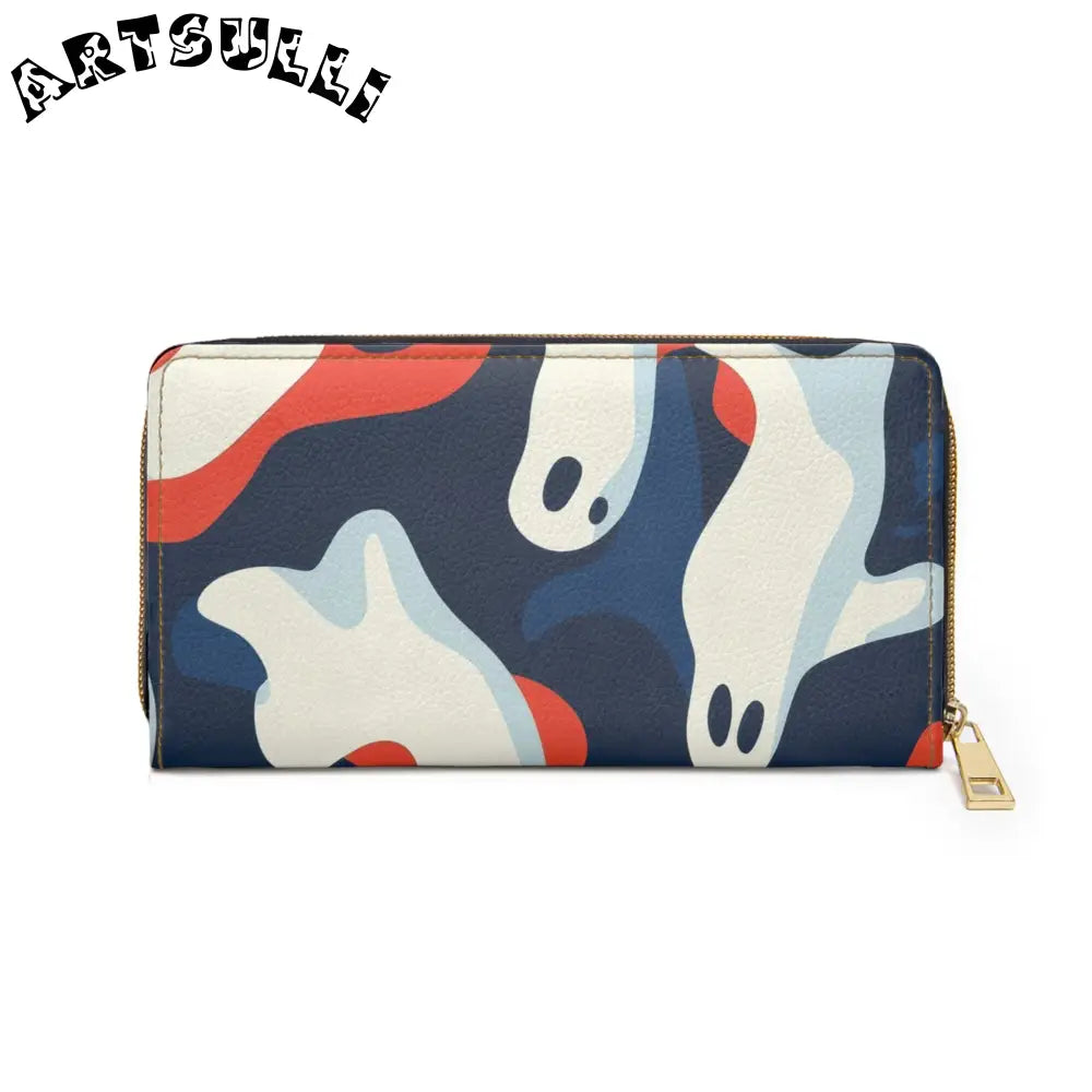 JAKKOUTTHEBXX Camo Ghosts Zipper Wallet JAKKOUTTHEBXX Artsulli - Art