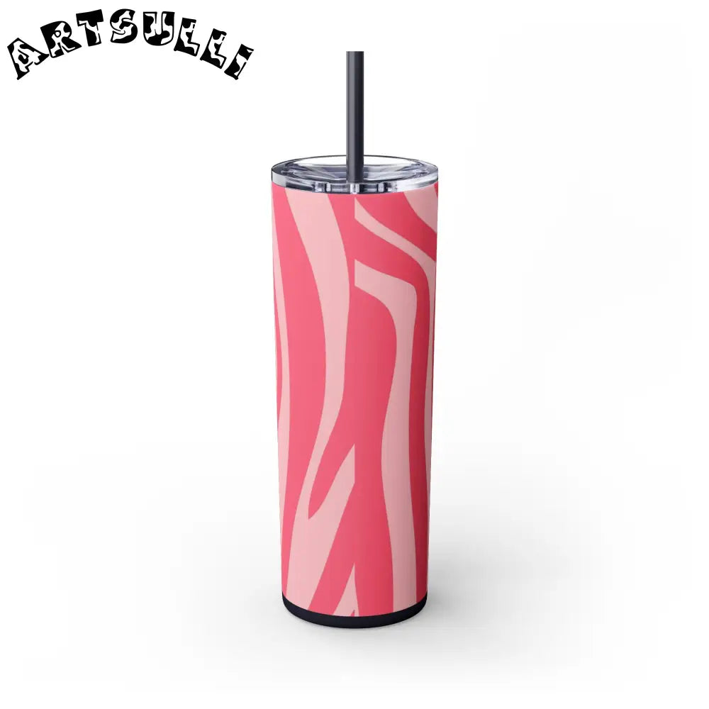 JAKKOUTTHEBXX Pink Zebra Print Maars Skinny Tumbler 2025