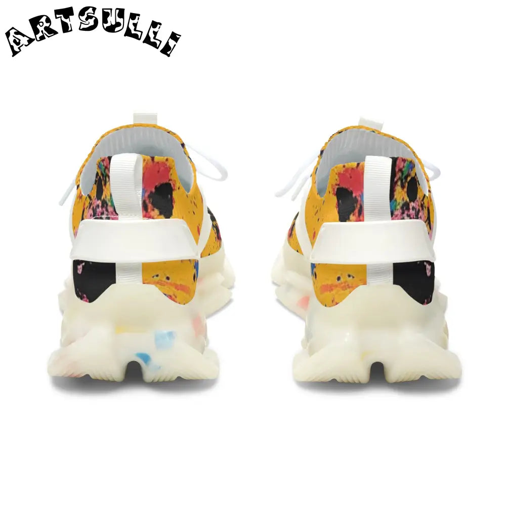 JAKKOUTTHEBXX The Colors Of Paint Splatter Women’s Mesh Sneakers