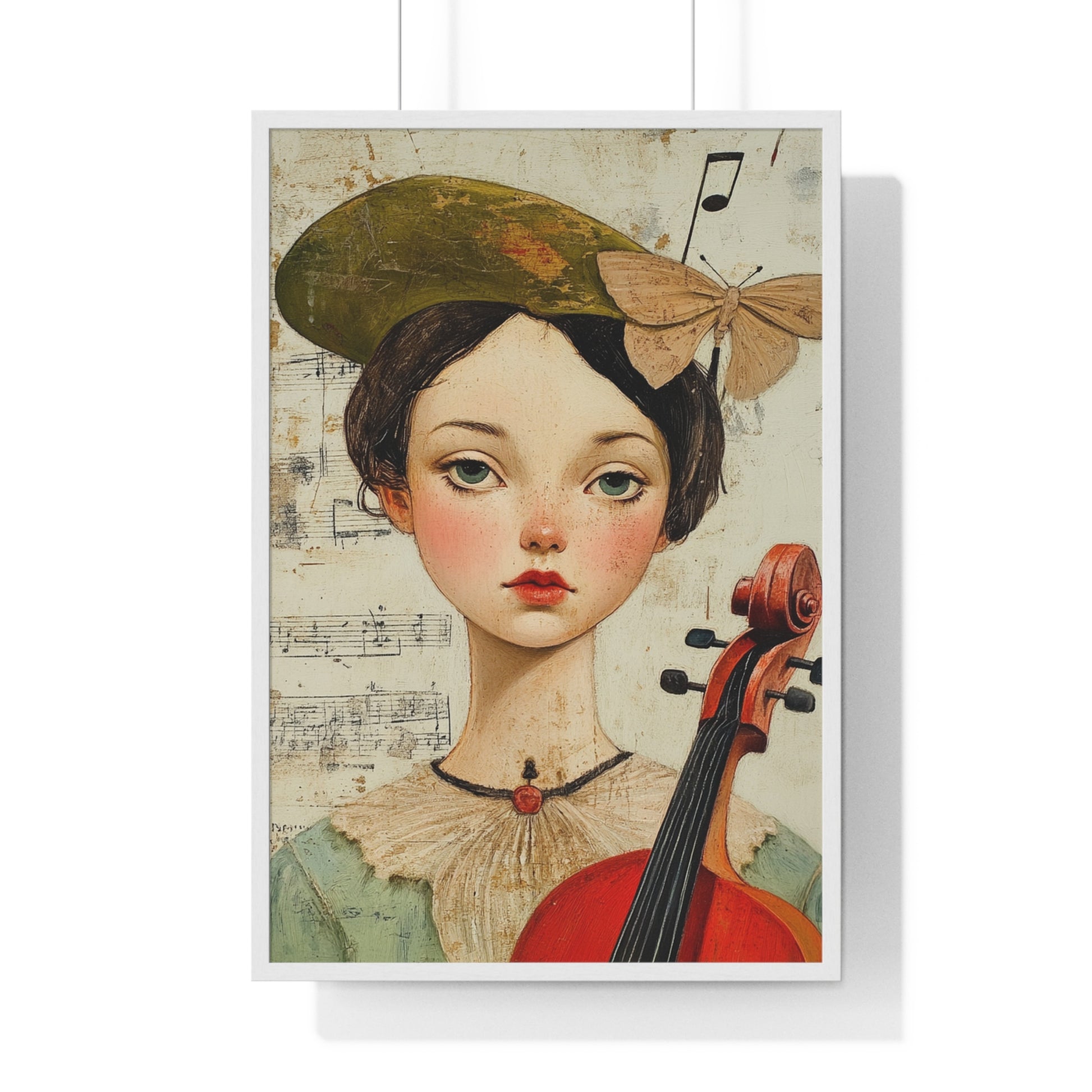 Type Beat Girl III Vertical Framed Poster, Artsulli - Art is Long, Life is Short, Poster, Size, 24″ x 36″, Color, White, , , 51979031670095113946