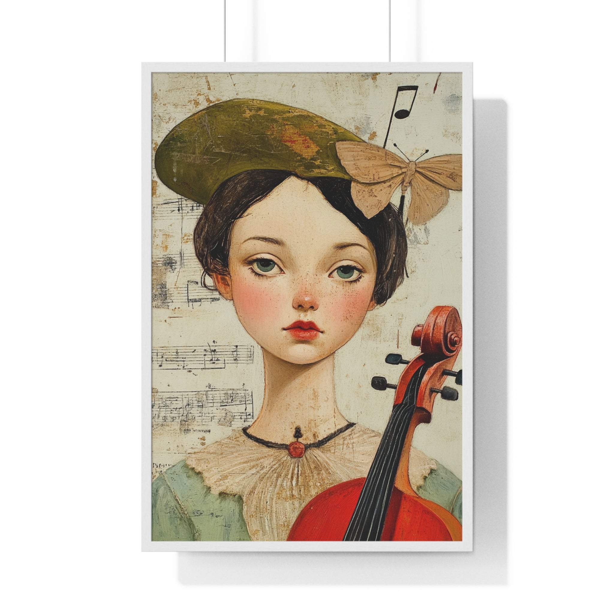 Type Beat Girl III Vertical Framed Poster, Artsulli - Art is Long, Life is Short, Poster, Size, 24″ x 36″, Color, White, , , 51979031670095113946