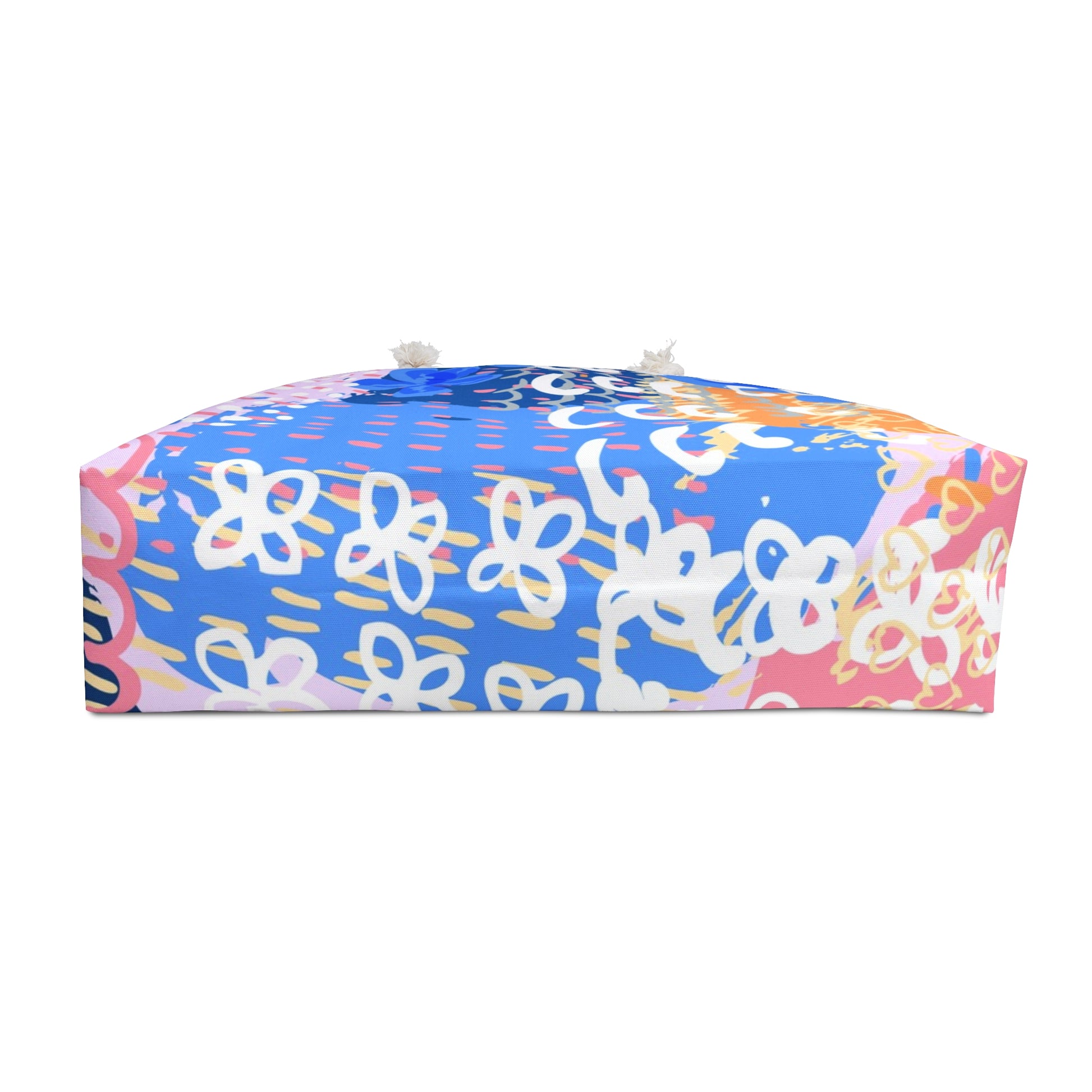 Flowers x Doodles x Hearts Multi-Color Weekender Bag, Artsulli - Art is Long, Life is Short, Bags, , , , , , , 