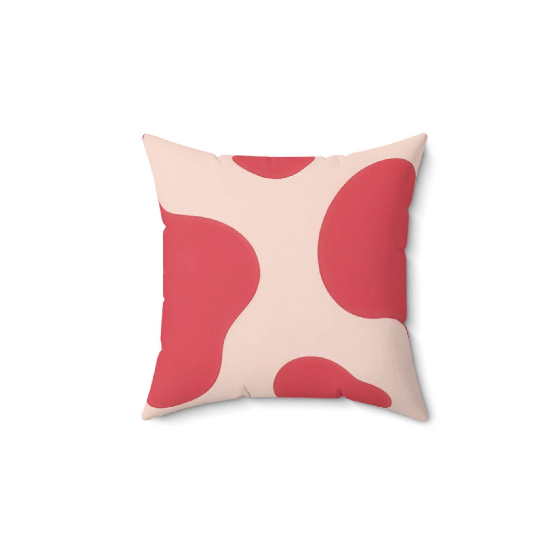 Red Jungle Cow Spun Polyester Square Pillow, Artsulli - Art is Long, Life is Short, Home Decor, , , , , , , 