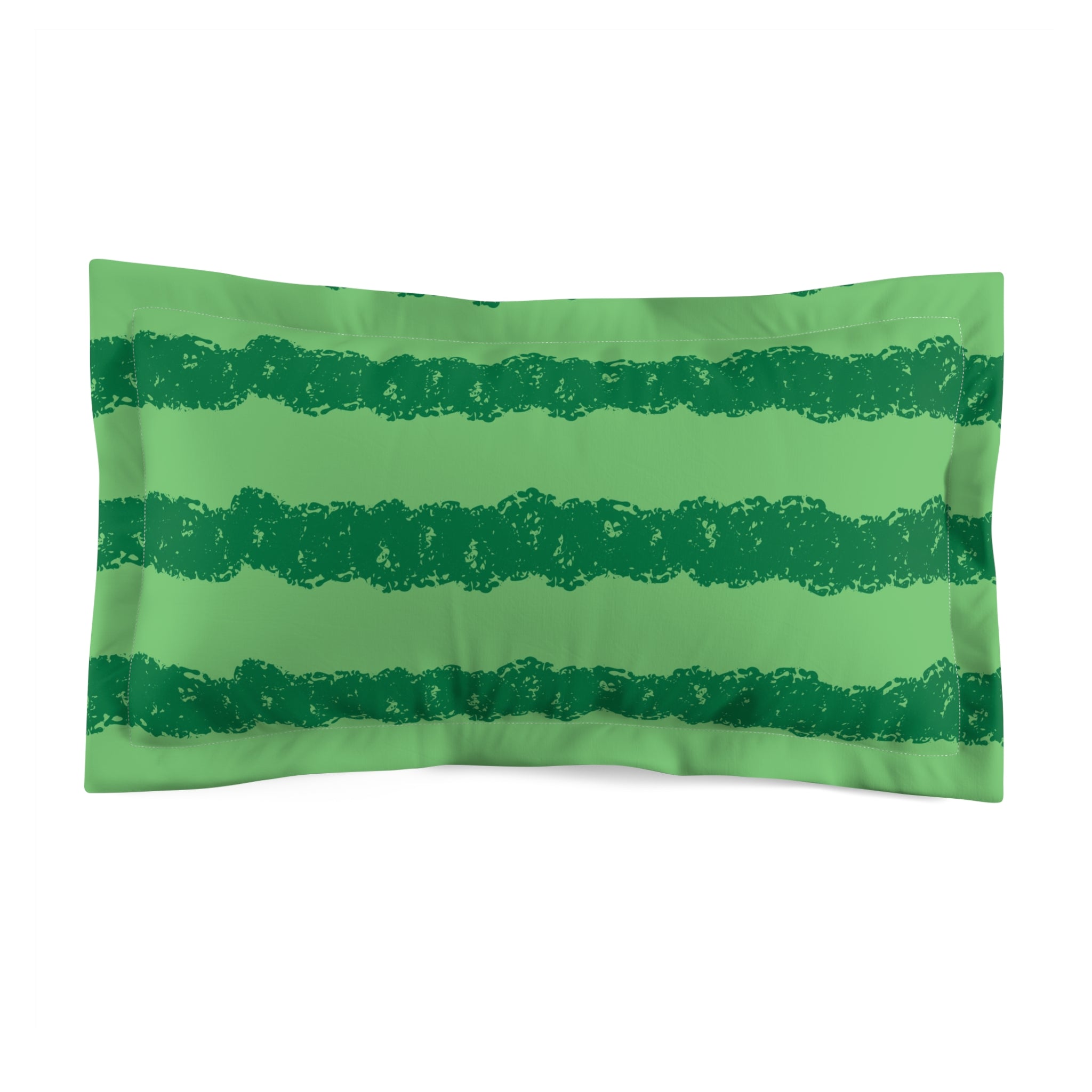 Watermelon Green Microfiber Pillow Sham, Artsulli - Art is Long, Life is Short, Home Decor, Size, King, , , , , 15639177966621