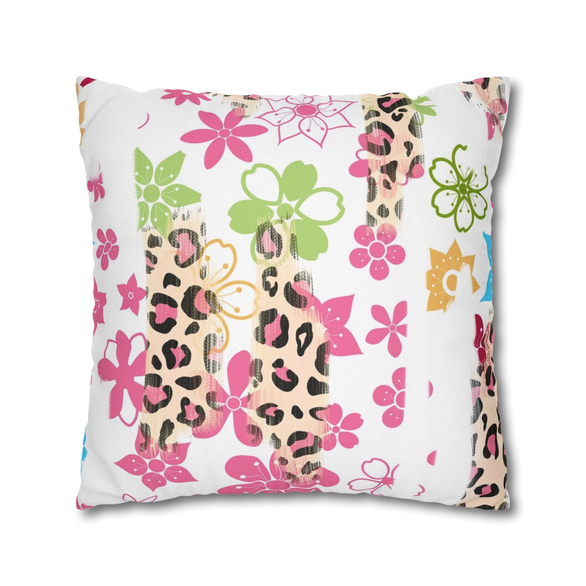 Spun Polyester Square Pillowcase
