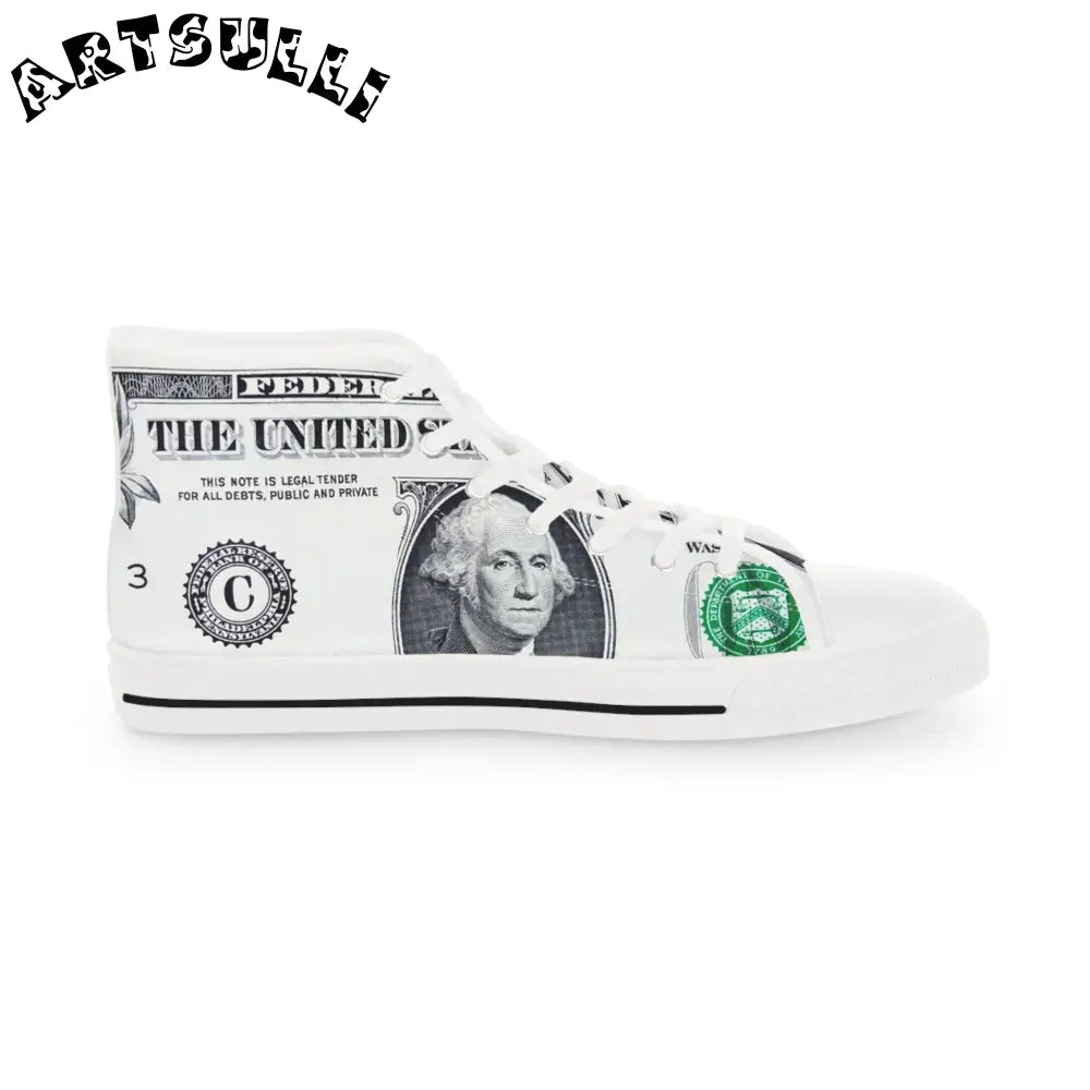 JAKKOUTTHEBXX Dollar Bill High Tops with Deodorant Memory Foam 2025