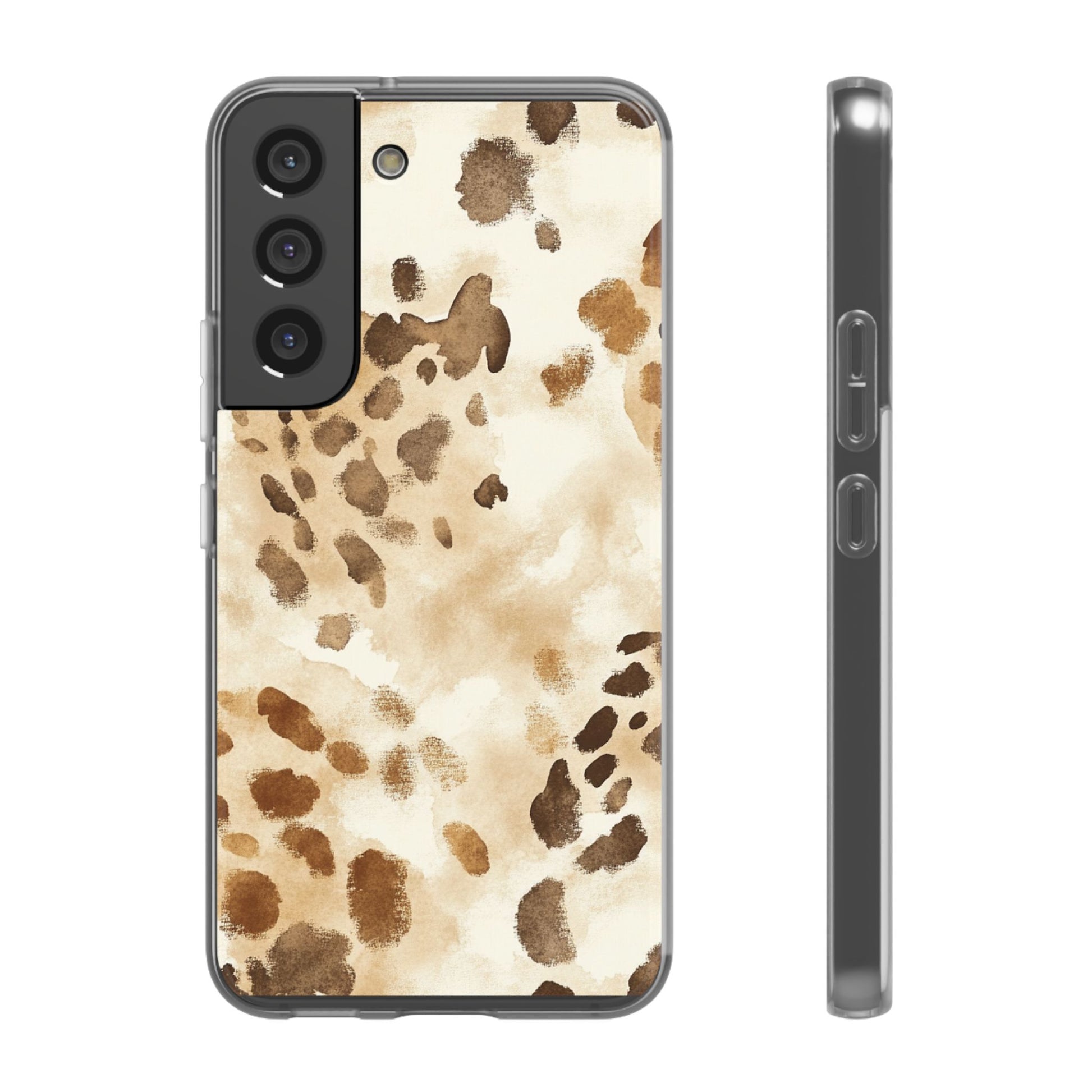 Brown and Beige Watercolor Dalmatian Phone Case, Artsulli - Art is Long, Life is Short, Phone Case, Size, Samsung Galaxy S22 with gift packaging, , , , , 24241281300046629450