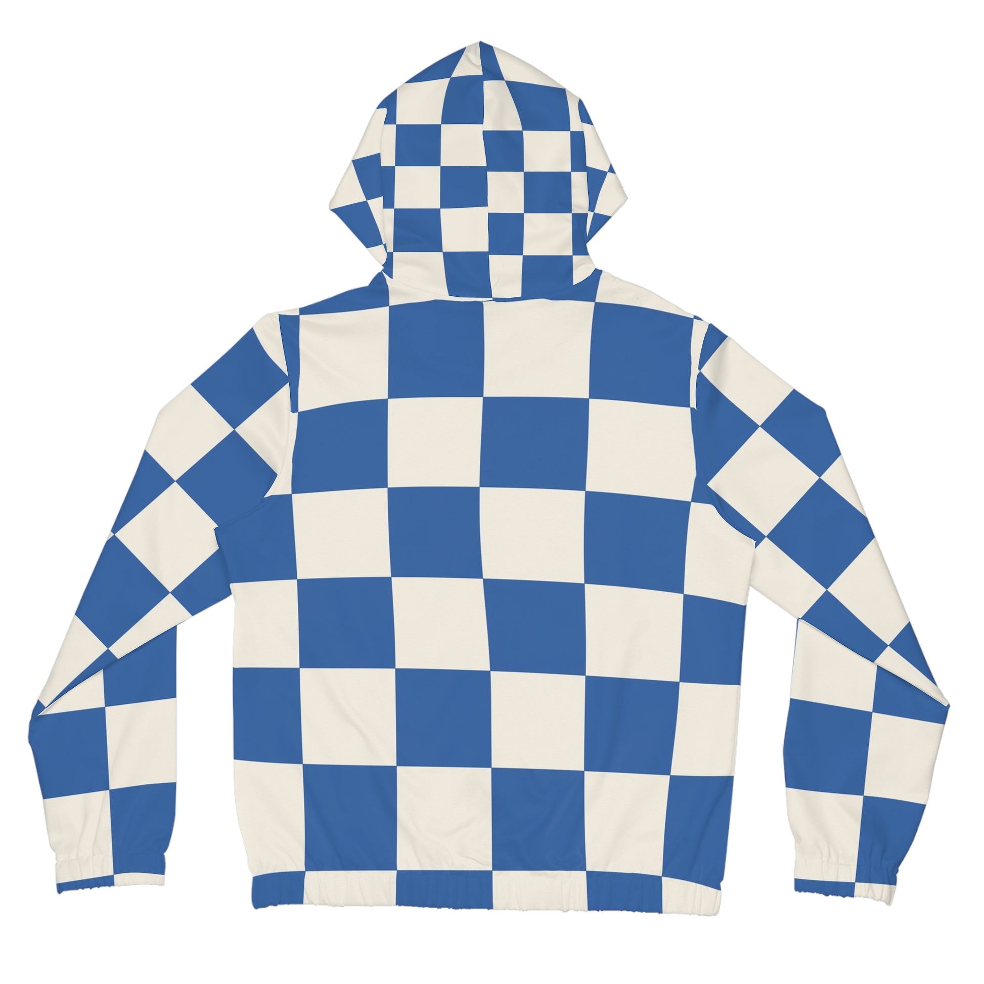 Checkerboard Blue Women’s Full-Zip Hoodie (AOP), Artsulli - Art is Long, Life is Short, All Over Prints, , , , , , , 