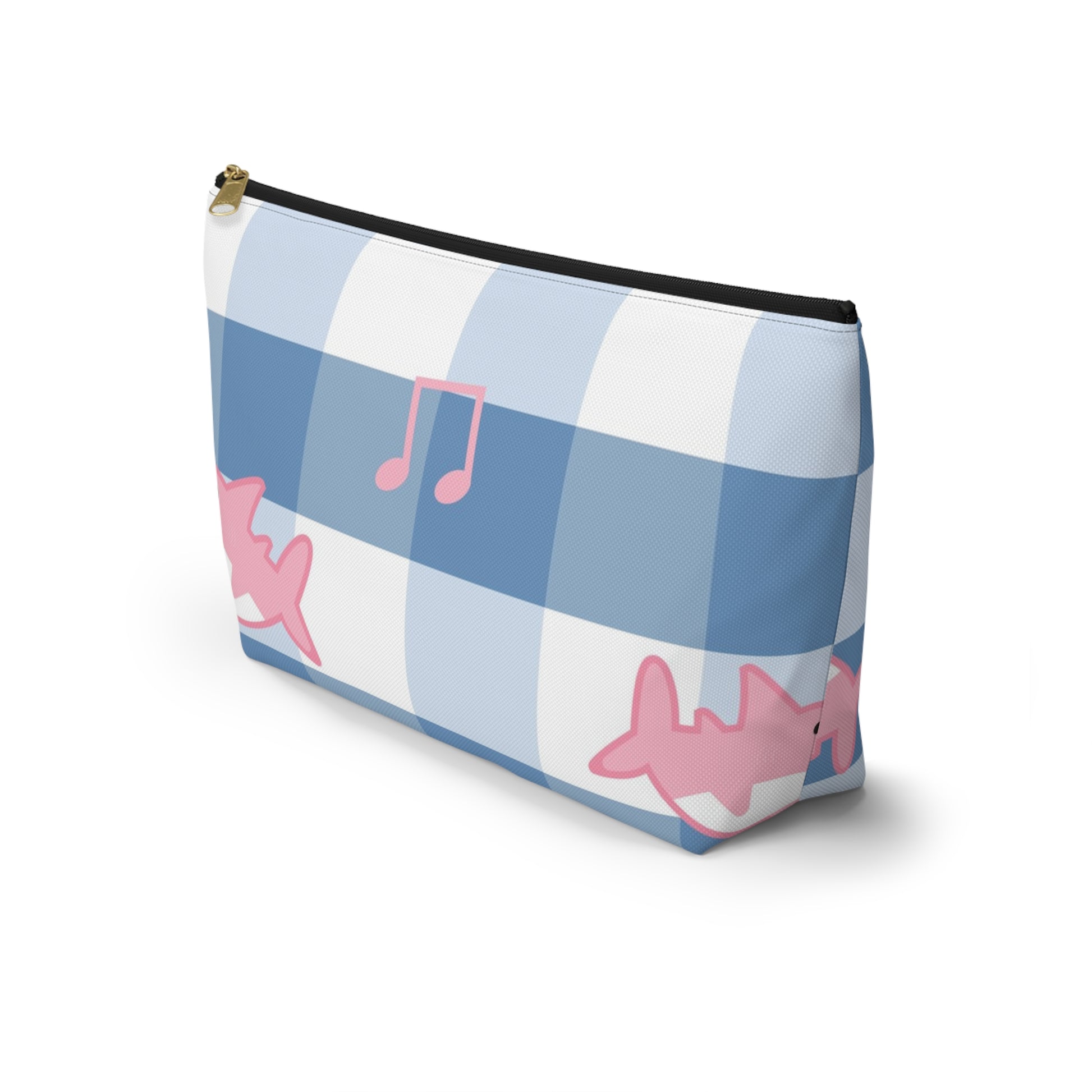 Music Shark Accessory Pouch w T-bottom, Artsulli - Art is Long, Life is Short, Bags, , , , , , , 