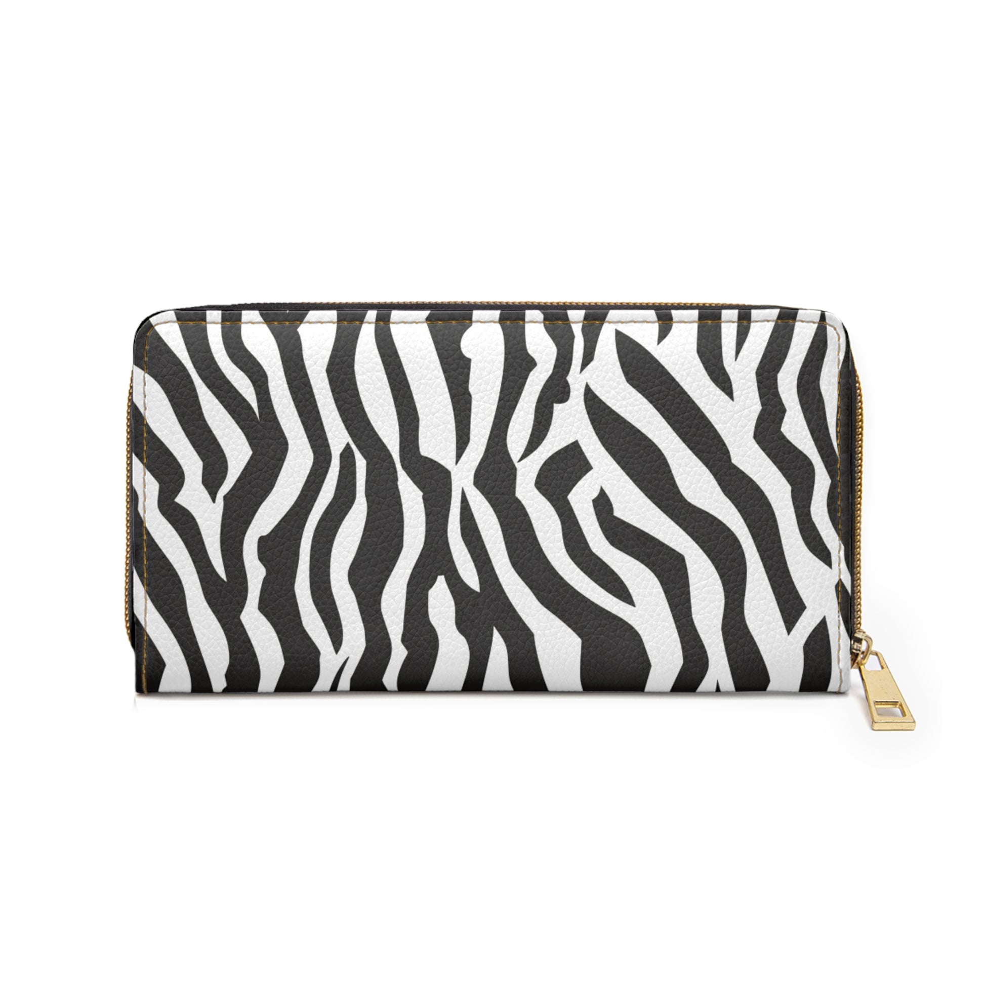 Black  White Drag Zebra Fabric Zipper Wallet, Artsulli - Art is Long, Life is Short, Accessories, , , , , , , 