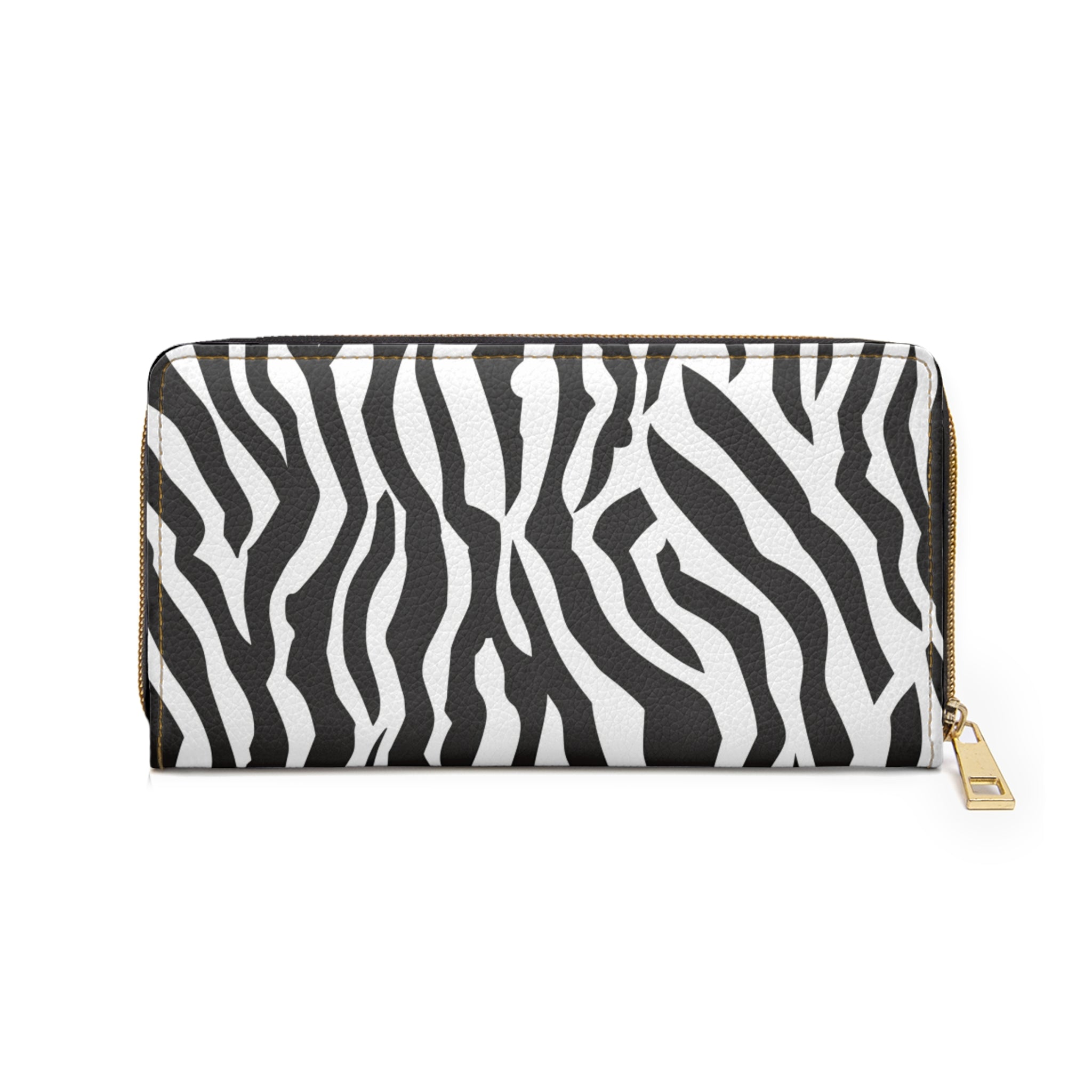 Black  White Drag Zebra Fabric Zipper Wallet, Artsulli - Art is Long, Life is Short, Accessories, , , , , , , 