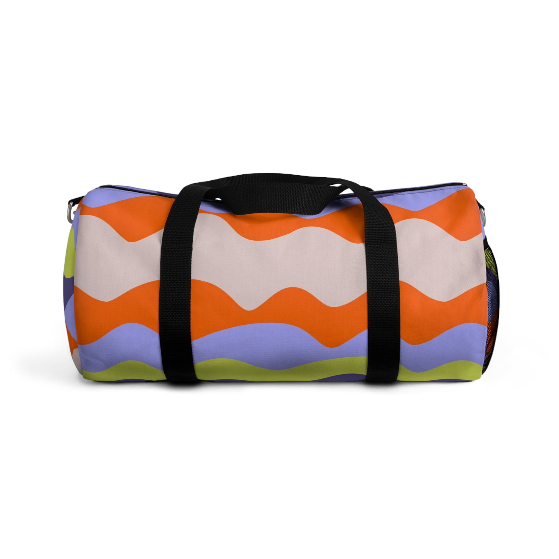 Waves II Red and Blue Duffel Bag, Artsulli - Art is Long, Life is Short, Bags, Size, Small, , , , , 31257782539643242248