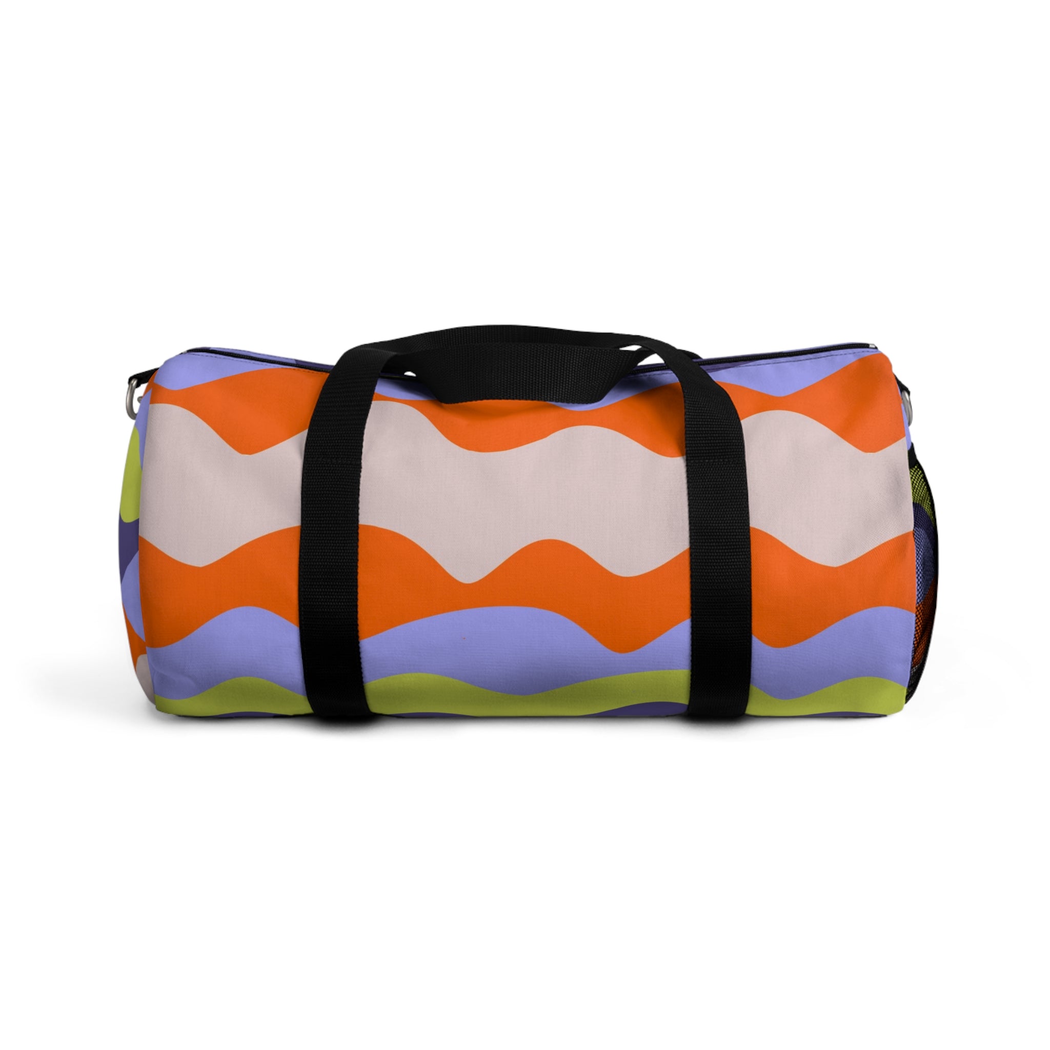 Waves II Red and Blue Duffel Bag, Artsulli - Art is Long, Life is Short, Bags, Size, Small, , , , , 31257782539643242248