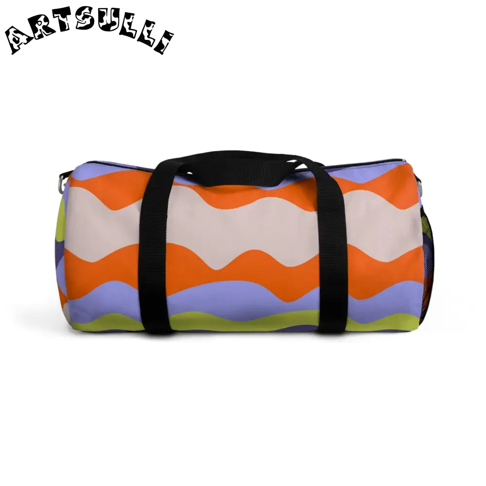 JAKKOUTTHEBXX Waves II Red and Blue Duffel Bag JAKKOUTTHEBXX