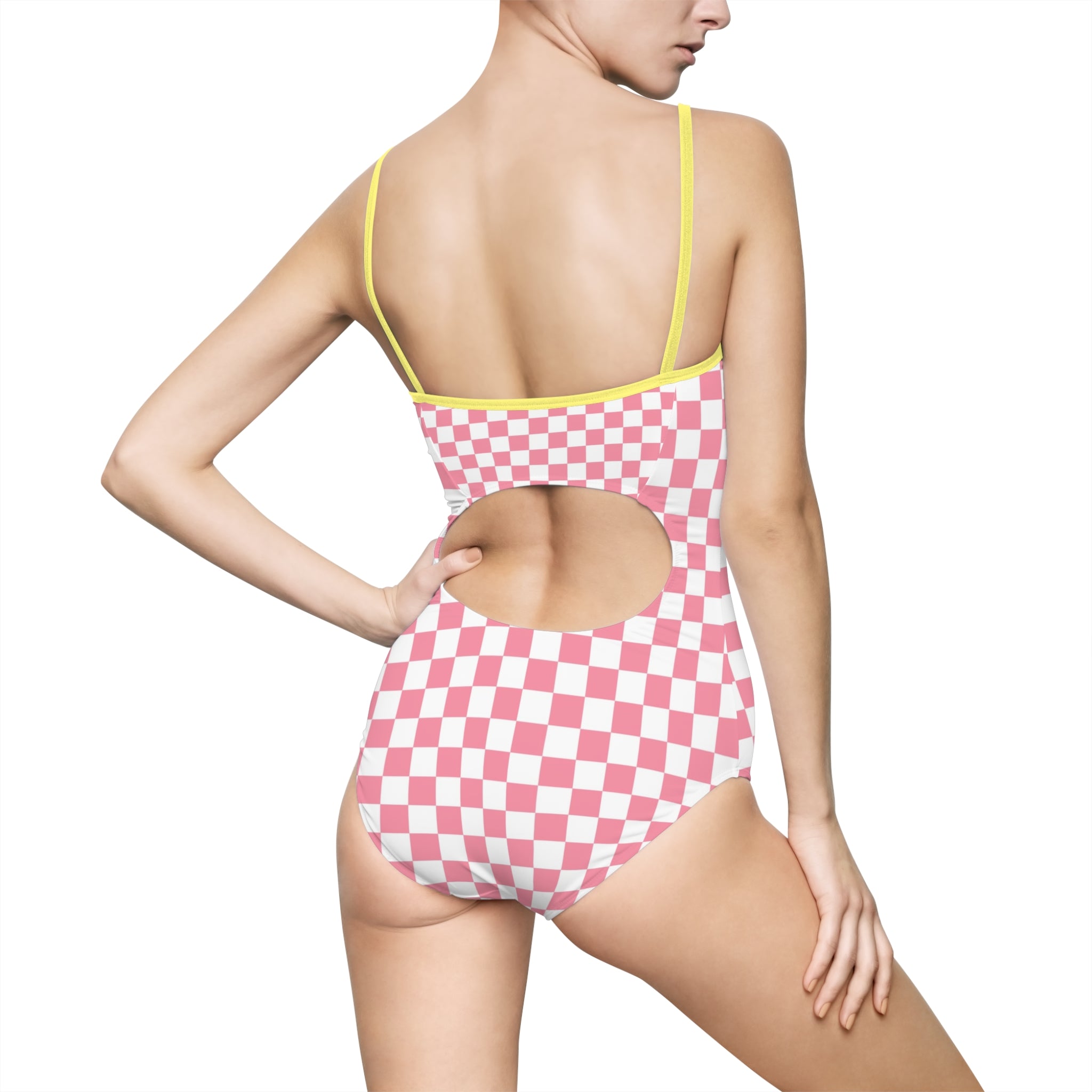 Brigandine Checkered Scene Women's One-piece Swimsuit (AOP)