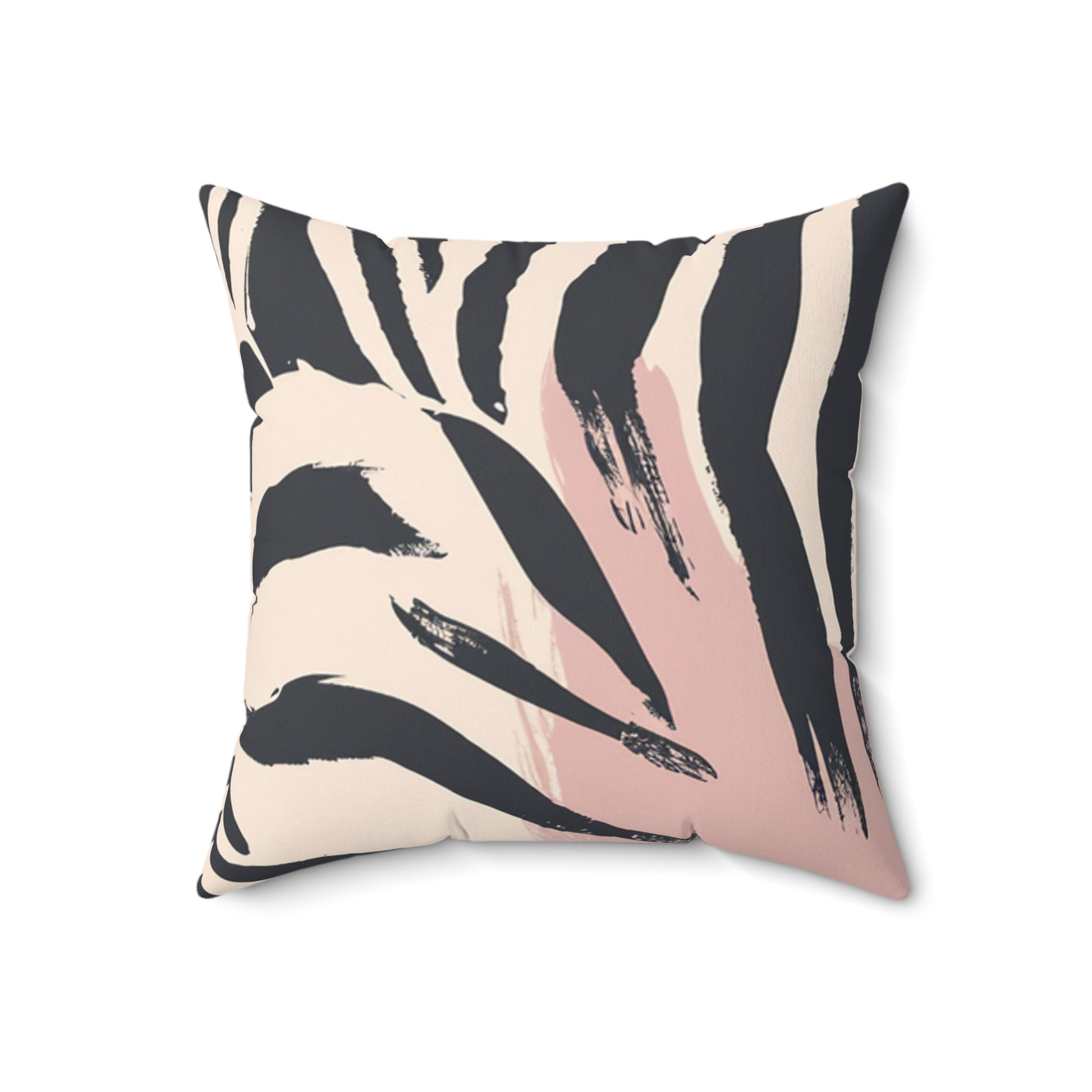 Zebra Brush Strokes Spun Polyester Square Pillow, Artsulli - Art is Long, Life is Short, Home Decor, , , , , , , 