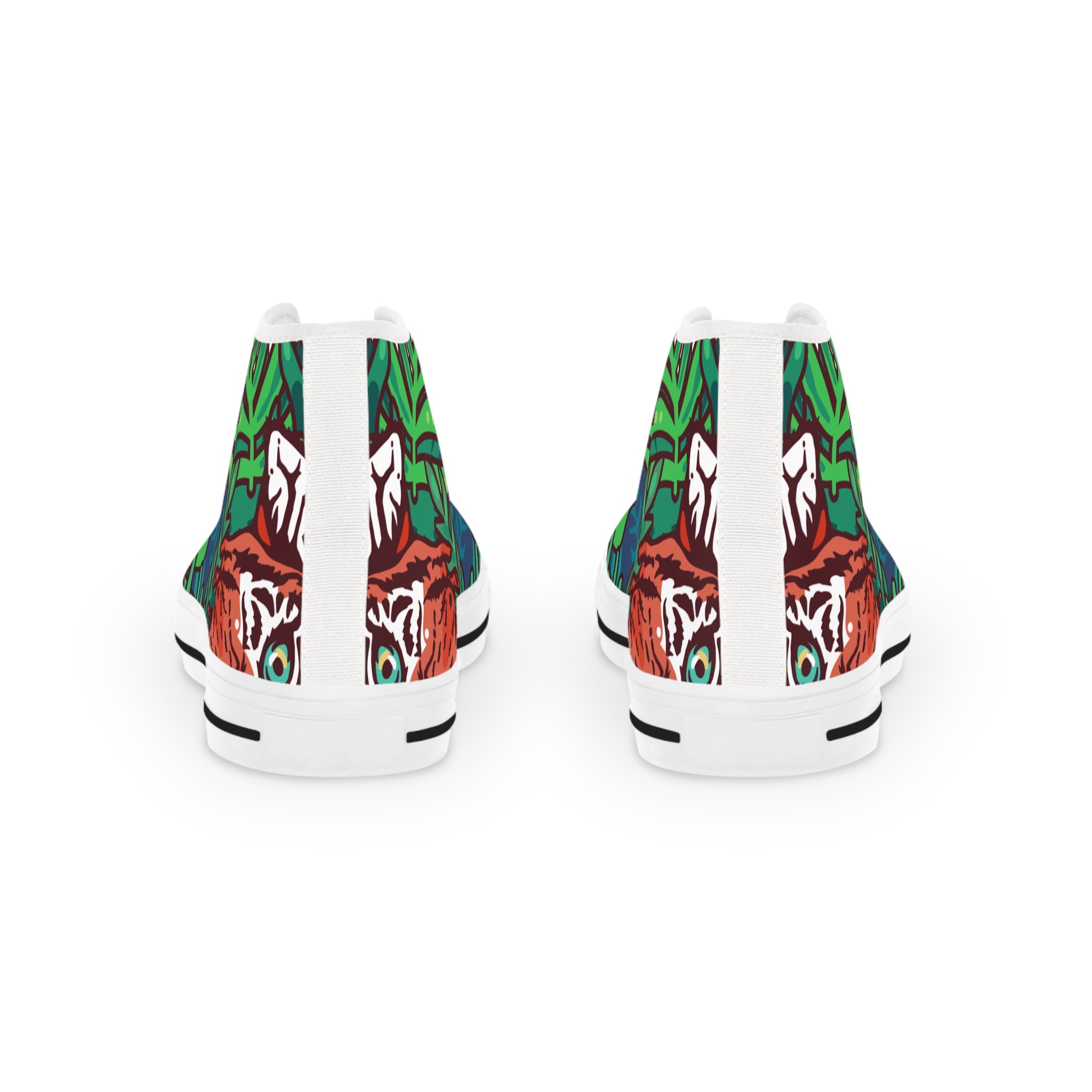 Tropical Jungle Tigers II Men's High Top Sneakers, Artsulli - Art is Long, Life is Short, Shoes, , , , , , , 