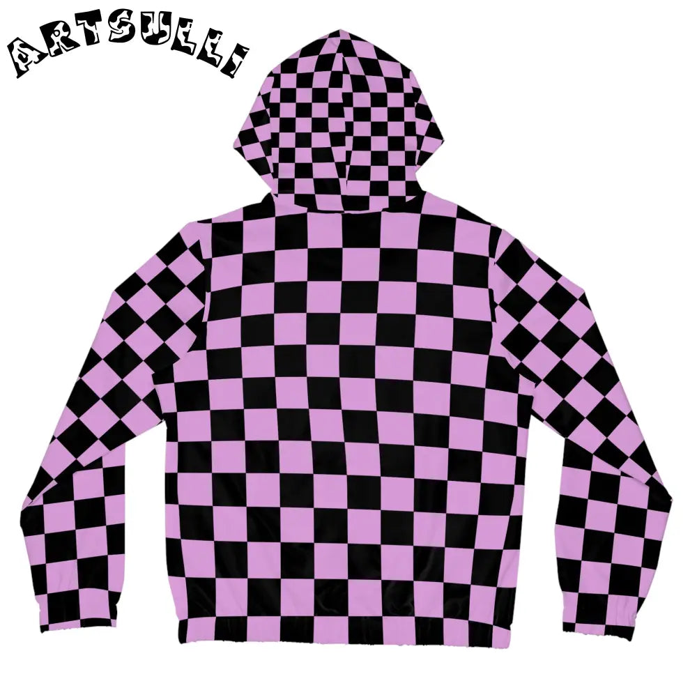 JAKKOUTTHEBXX Pixel Punk Vision Women’s Full-Zip Hoodie (AOP)