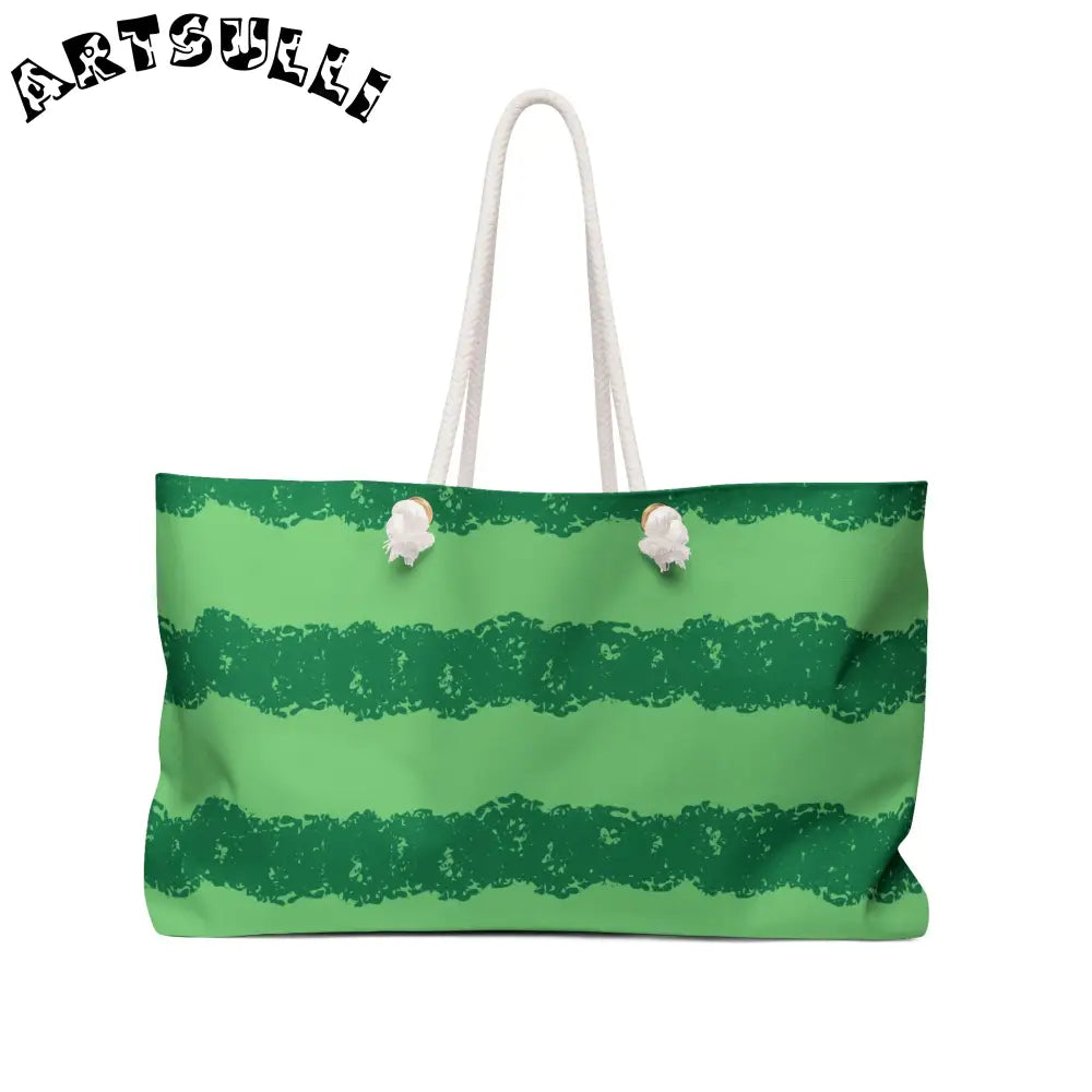 JAKKOUTTHEBXX Watermelon Green Weekender Bag JAKKOUTTHEBXX Artsulli