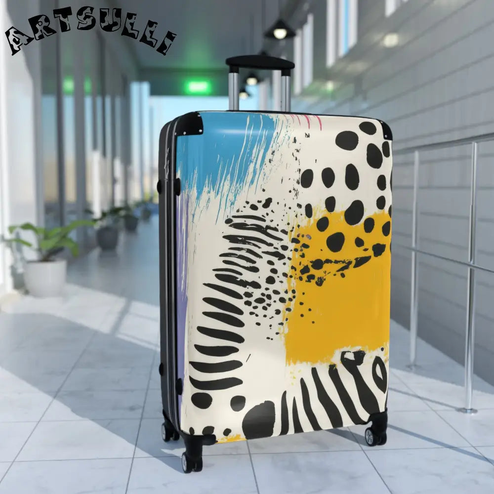 JAKKOUTTHEBXX Rae Zebra Rhapsody Suitcase JAKKOUTTHEBXX Artsulli