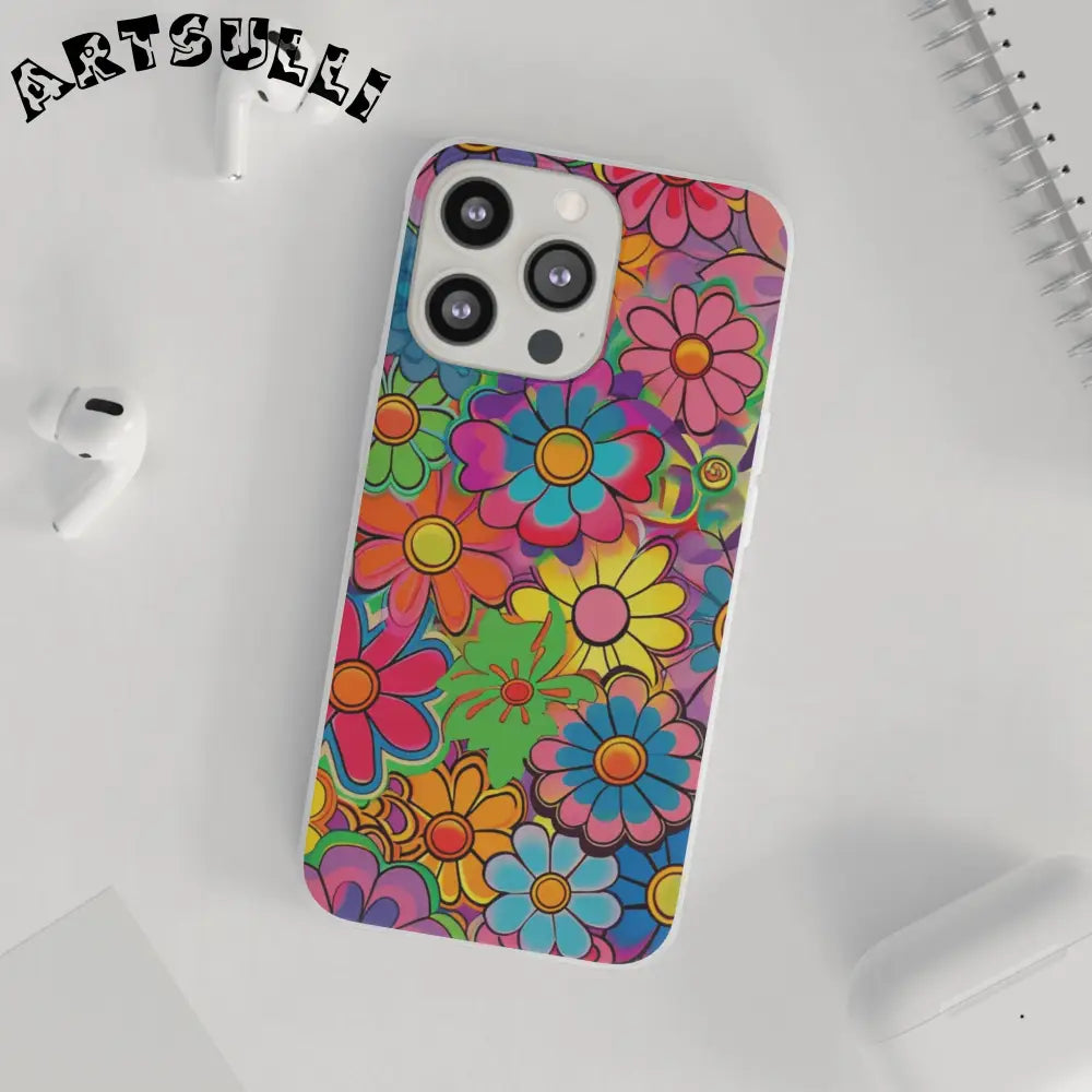 JAKKOUTTHEBXX Chromatic Daisy Dream Flexi Cases JAKKOUTTHEBXX