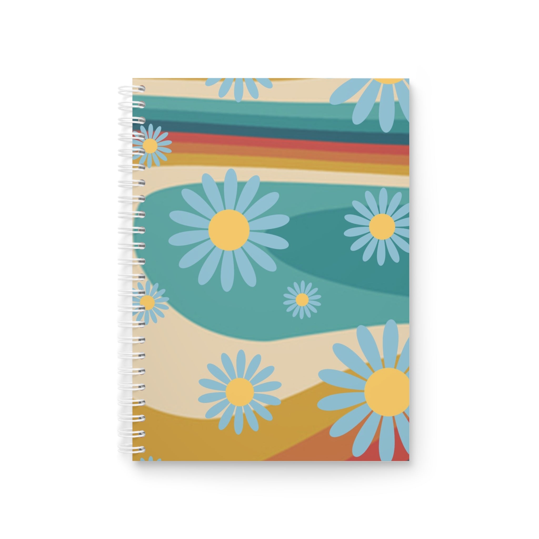 Psychedelic Floral Hills Multi-Color Spiral Notebook, Artsulli - Art is Long, Life is Short, Paper products, Size, One Size, , , , , 11544148040968