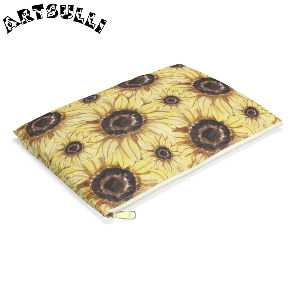 JAKKOUTTHEBXX Retro Anime Sunflower Accessory Pouch JAKKOUTTHEBXX