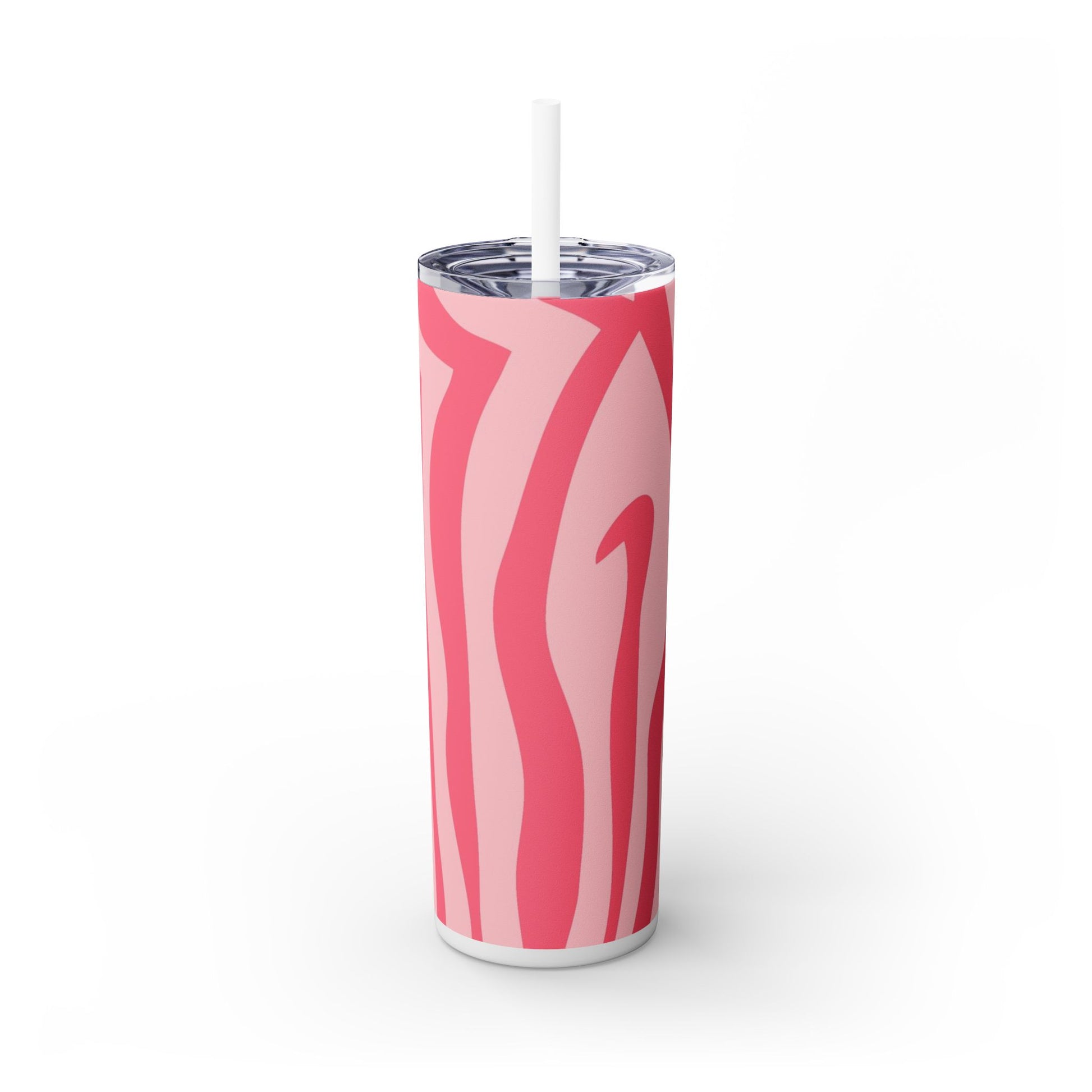 Nagels Pink Zebra Skinny Tumbler with Straw, 20oz, Artsulli - Art is Long, Life is Short, Mug, Finish, Glossy, Color, White, Size, 20oz, 84044665758686