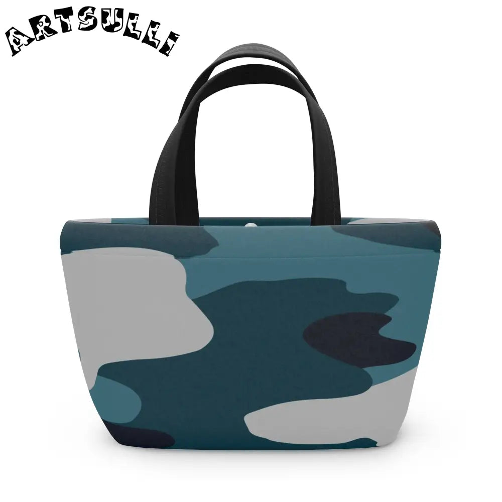 JAKKOUTTHEBXX Blue Camouflage Lunch Bag JAKKOUTTHEBXX Artsulli - Art