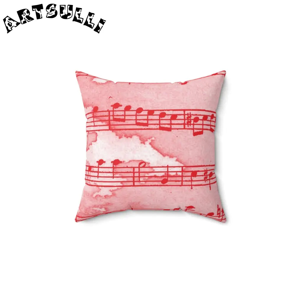 JAKKOUTTHEBXX Pink Musical Note Double Sided Pillow 2025