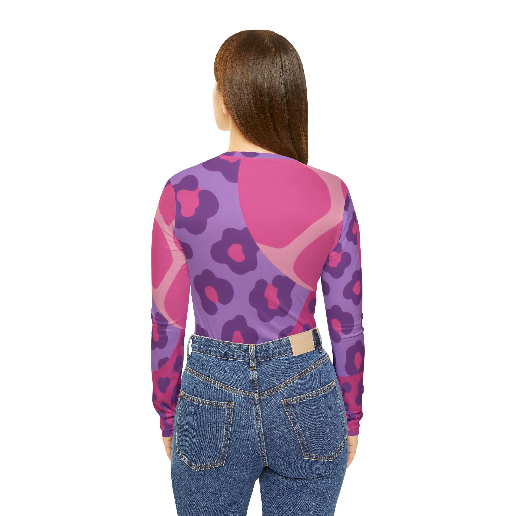 Women's Long Sleeve V-neck Shirt (AOP), Artsulli - Art is Long, Life is Short, All Over Prints, , , , , , , 