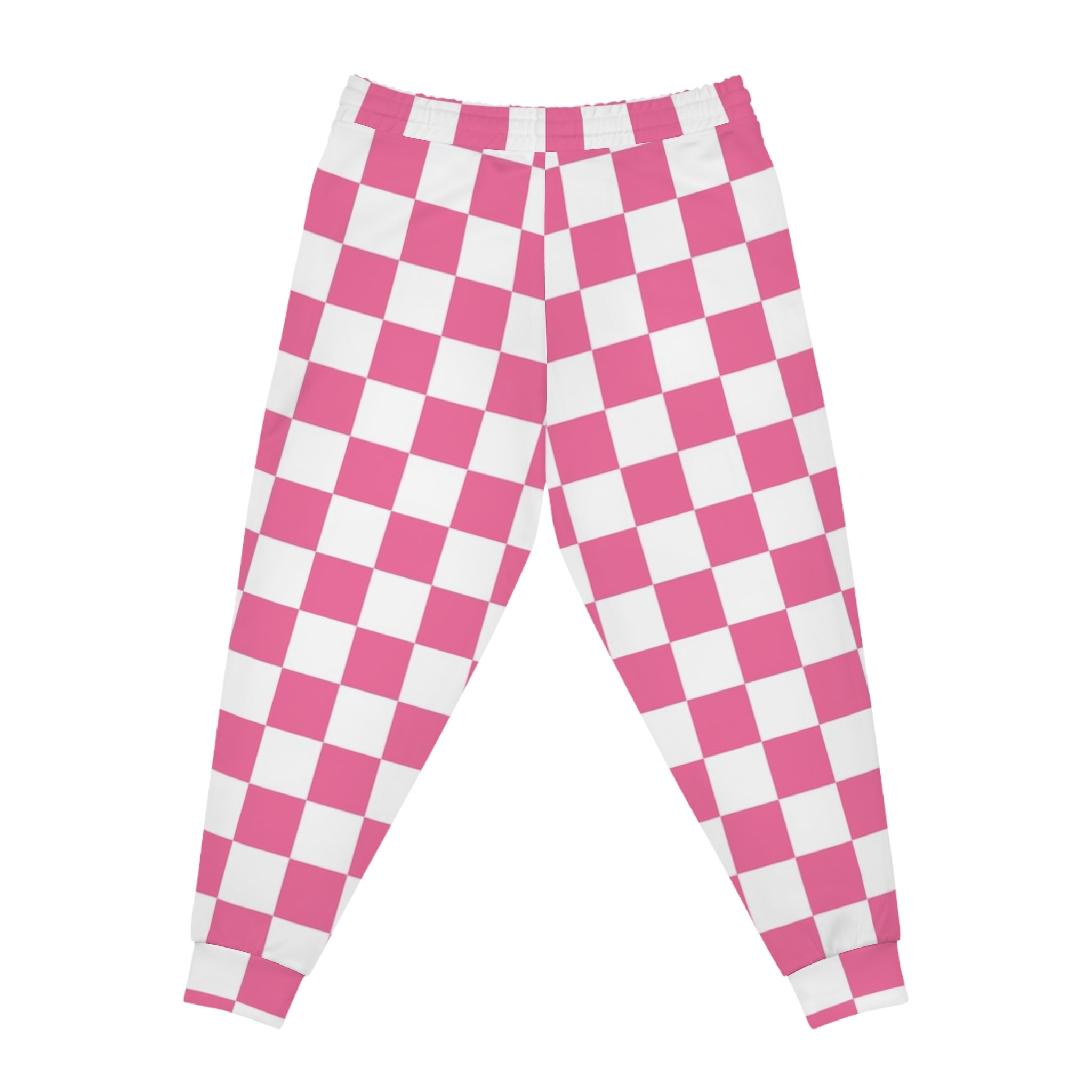 Yuyushiki Pink Check Athletic Joggers (AOP), Artsulli - Art is Long, Life is Short, All Over Prints, , , , , , , 