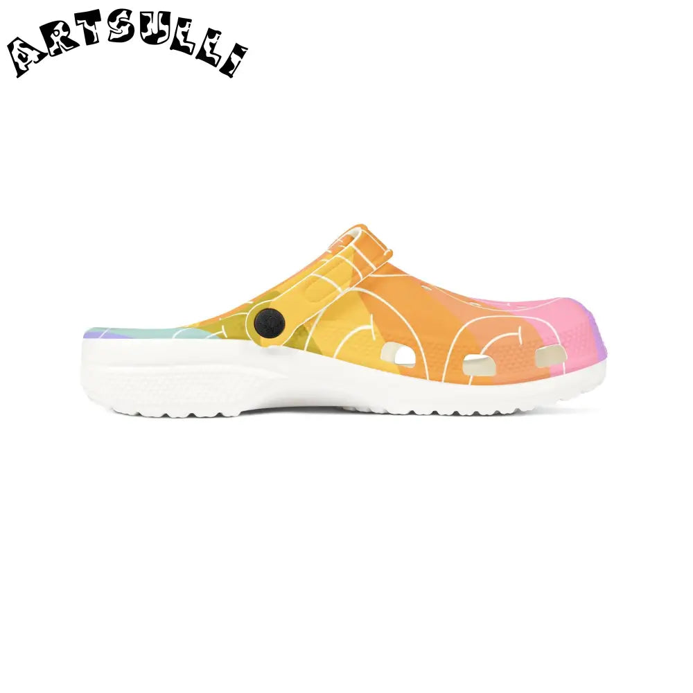 JAKKOUTTHEBXX Smiley Face x Rainbow Stripes Multi-Color EVA Foam