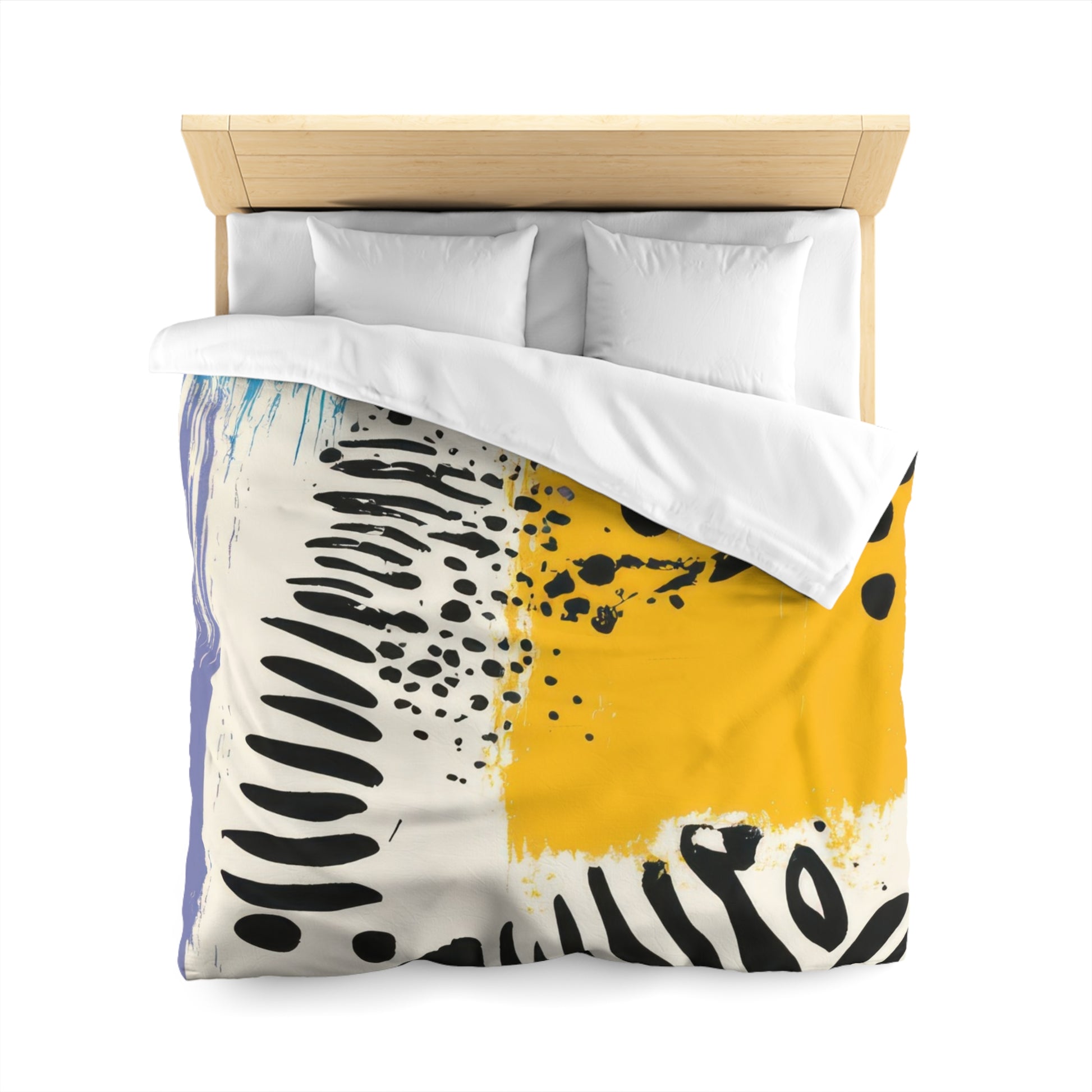 Rae Zebra Rhapsody Microfiber Duvet Cover, Artsulli - Art is Long, Life is Short, Home Decor, , , , , , , 