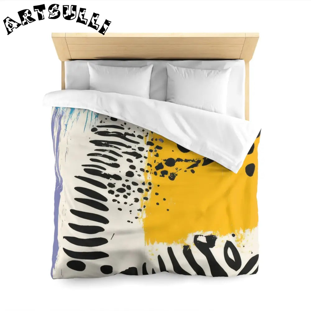 JAKKOUTTHEBXX Rae Zebra Rhapsody Microfiber Duvet Cover