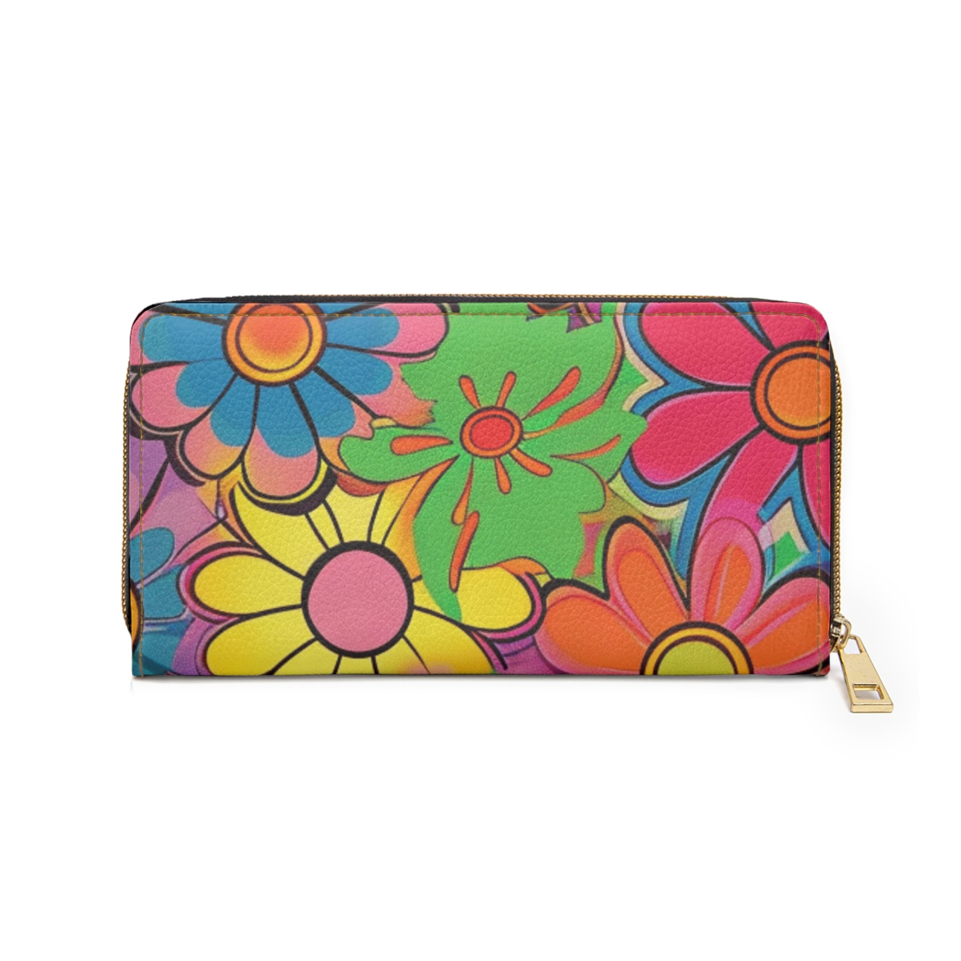 Chromatic Daisy Dream Zipper Wallet, Artsulli - Art is Long, Life is Short, Accessories, , , , , , , 