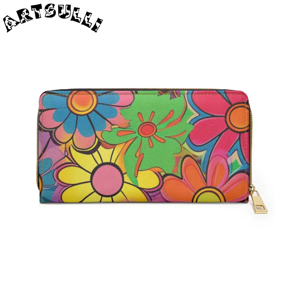 JAKKOUTTHEBXX Chromatic Daisy Dream Zipper Wallet JAKKOUTTHEBXX