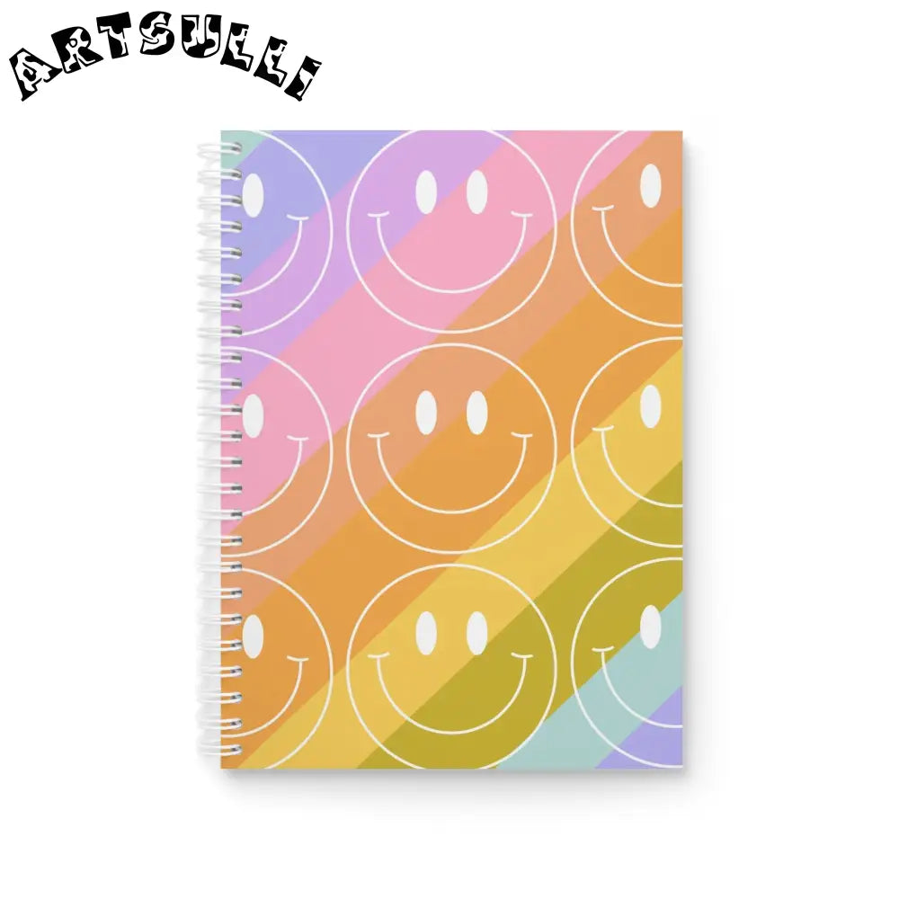 JAKKOUTTHEBXX Smiley Face x Rainbow Stripes Multi-Color Spiral