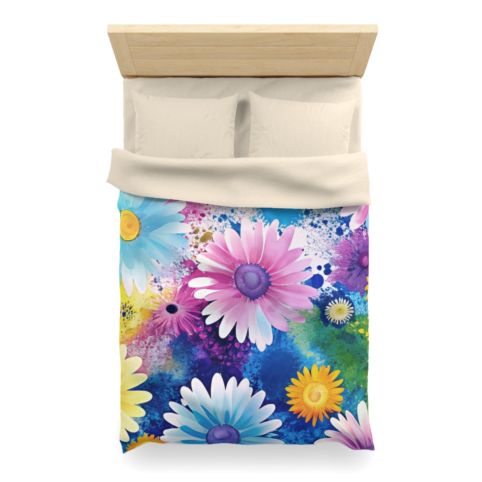 Magical Flower Explosion Multi-Color Microfiber Duvet Cover, Artsulli - Art is Long, Life is Short, Home Decor, , , , , , , 
