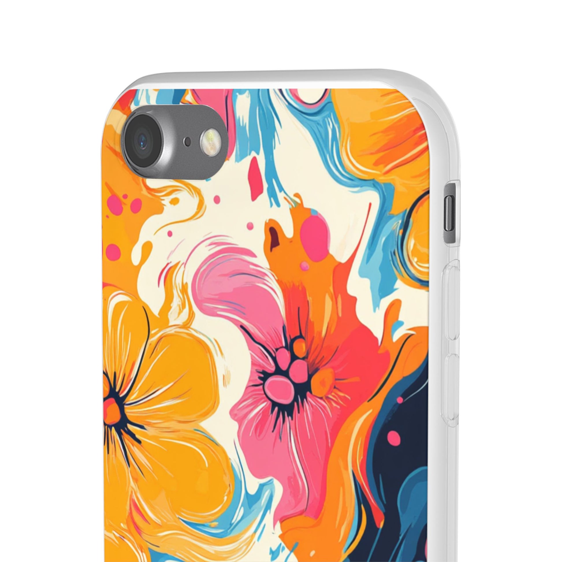 Vibrant Abstract Floral Flexi Case, Artsulli - Art is Long, Life is Short, Phone Case, , , , , , , 