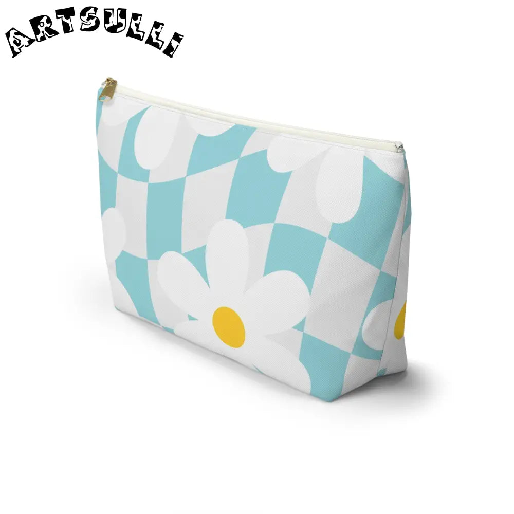 JAKKOUTTHEBXX Trippy Check Garden Accessory Pouch w T-bottom