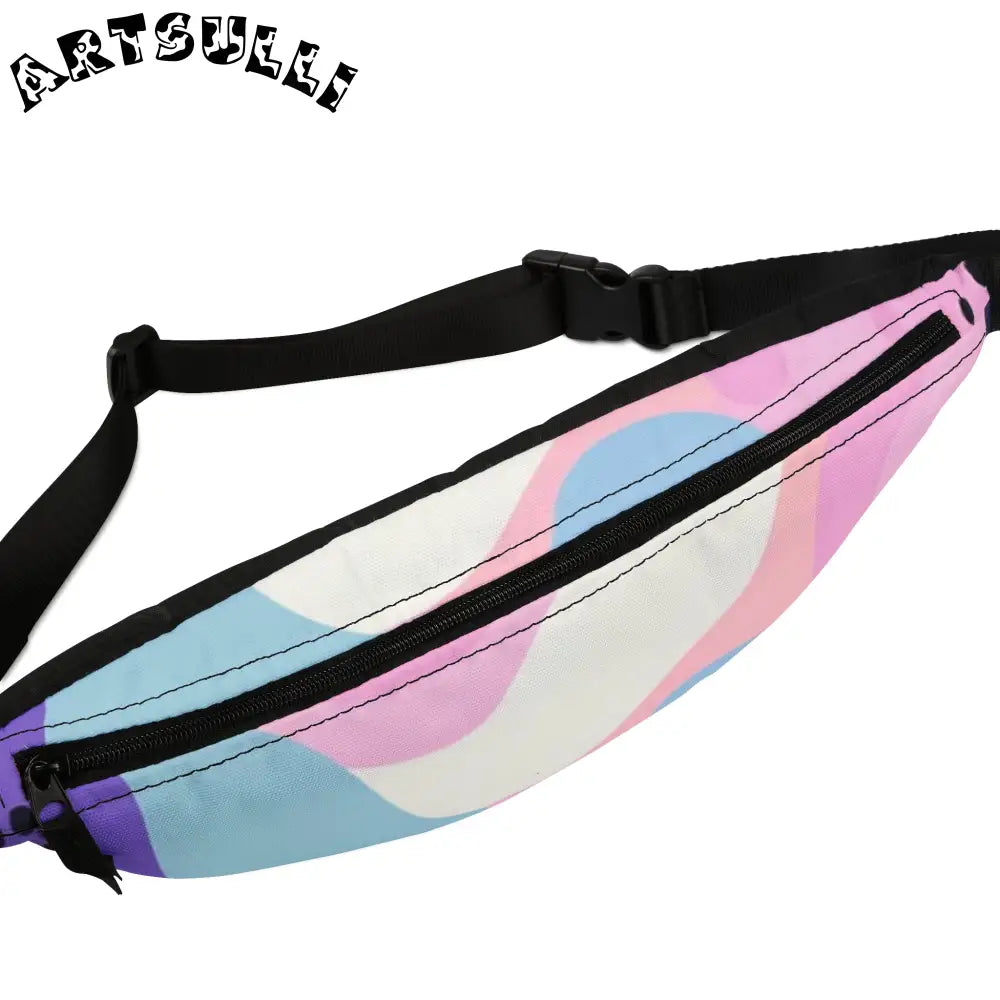 JAKKOUTTHEBXX Colorful Abstract Dots and Shapes Fanny Pack