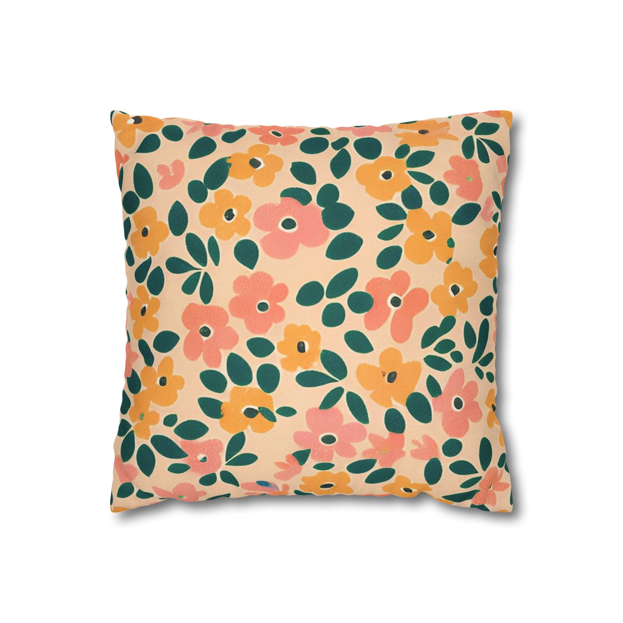 Spun Polyester Square Pillowcase