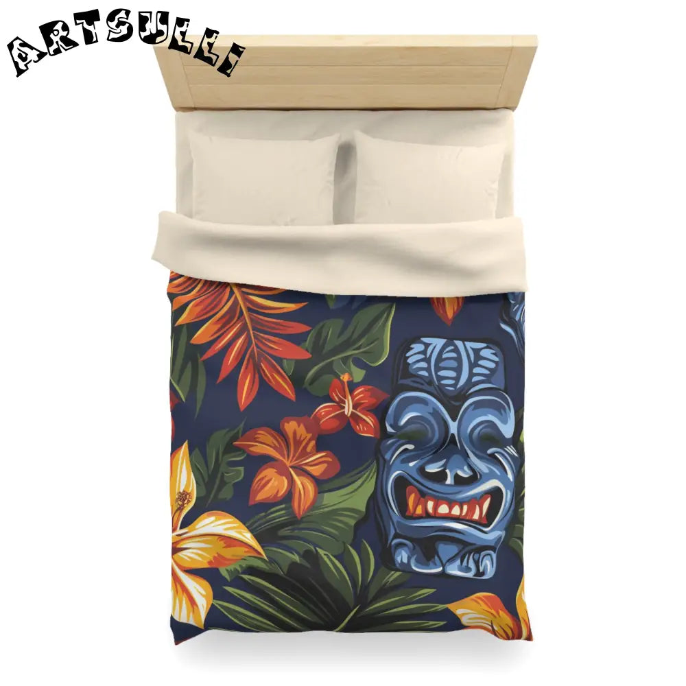 JAKKOUTTHEBXX Tropical Tiki Mask Duvet Cover 2025