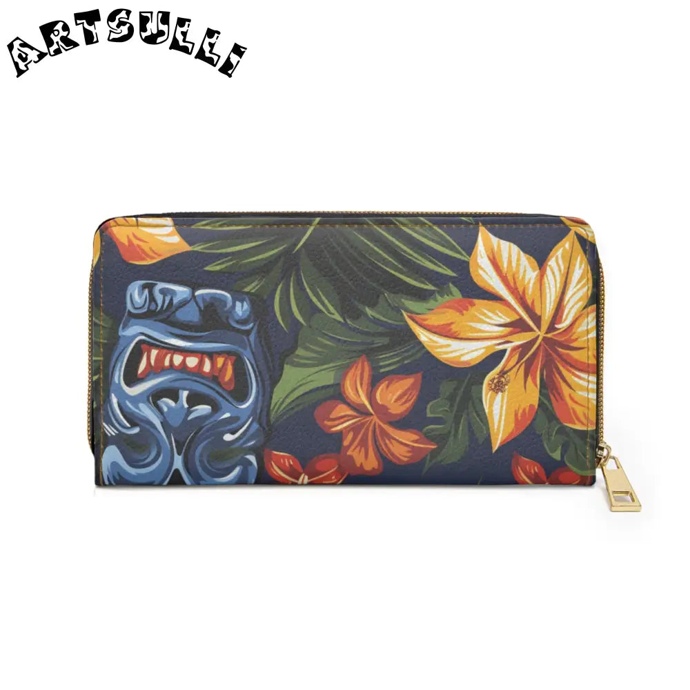 JAKKOUTTHEBXX Tropical Floral Faux Leather Wallet 2025