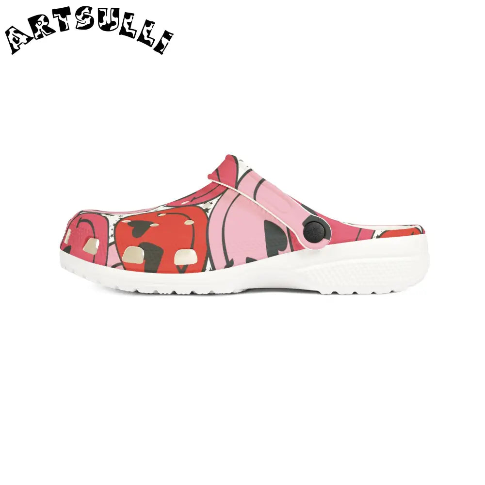 JAKKOUTTHEBXX Smiley Face x Heart Eyes Pink and Red EVA Foam Rubber